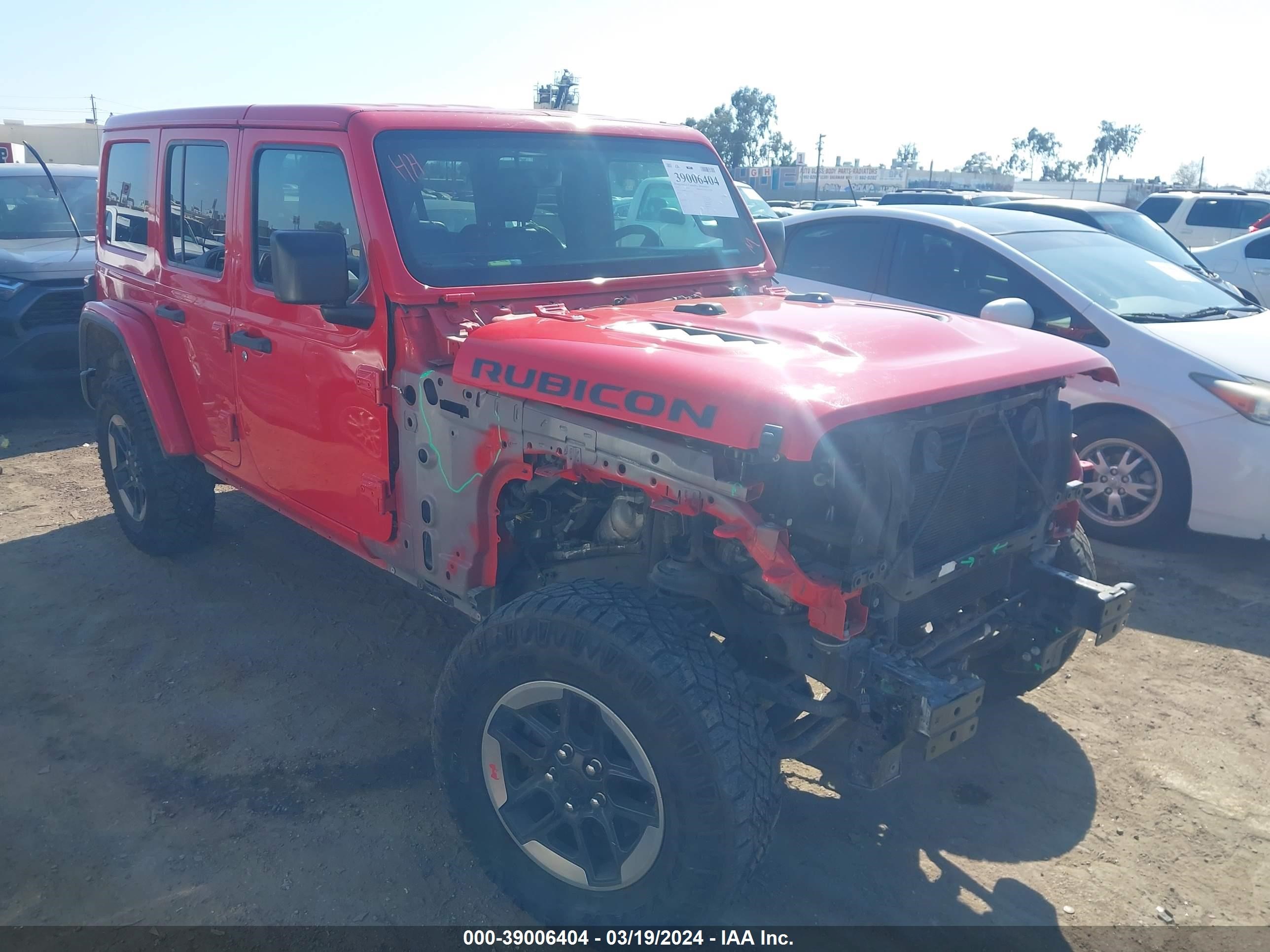 2019 Jeep Wrangler Unlimited Rubicon 4X4 vin: 1C4HJXFG3KW521954