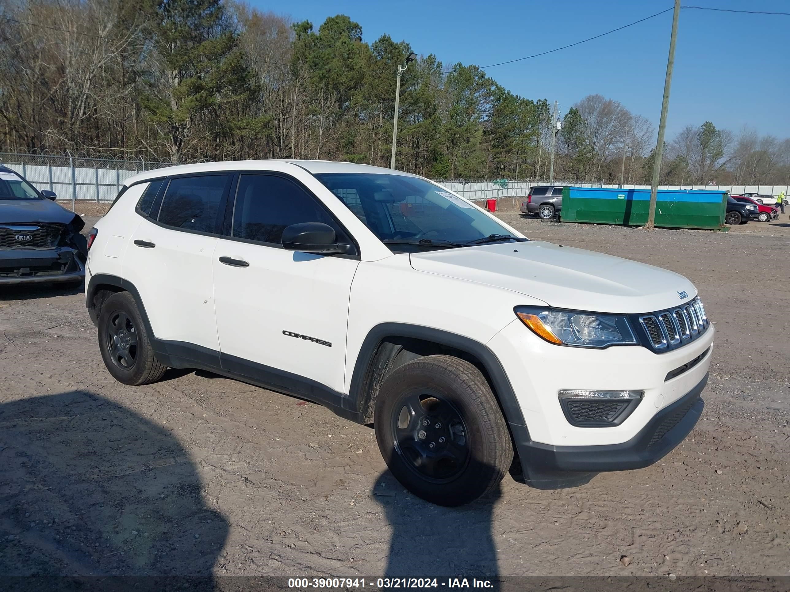 2021 Jeep Compass Sport Fwd vin: 3C4NJCAB0MT518400