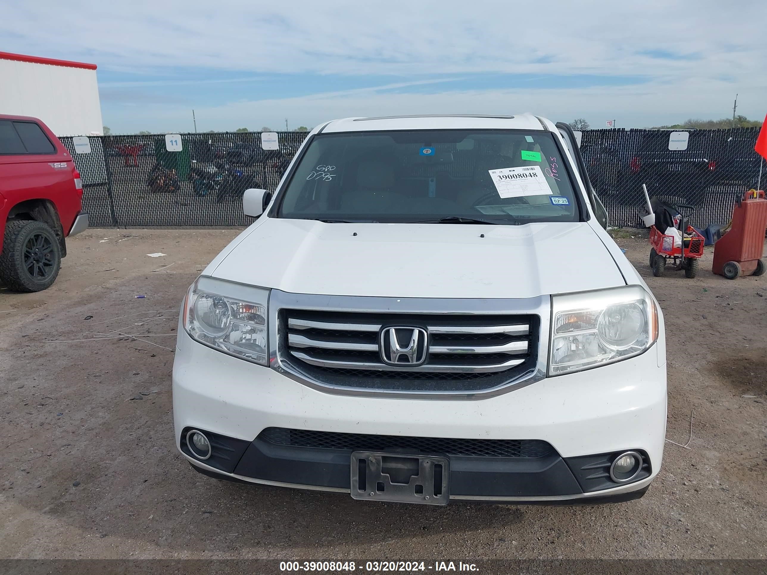 2015 Honda Pilot Ex-L vin: 5FNYF3H50FB023792