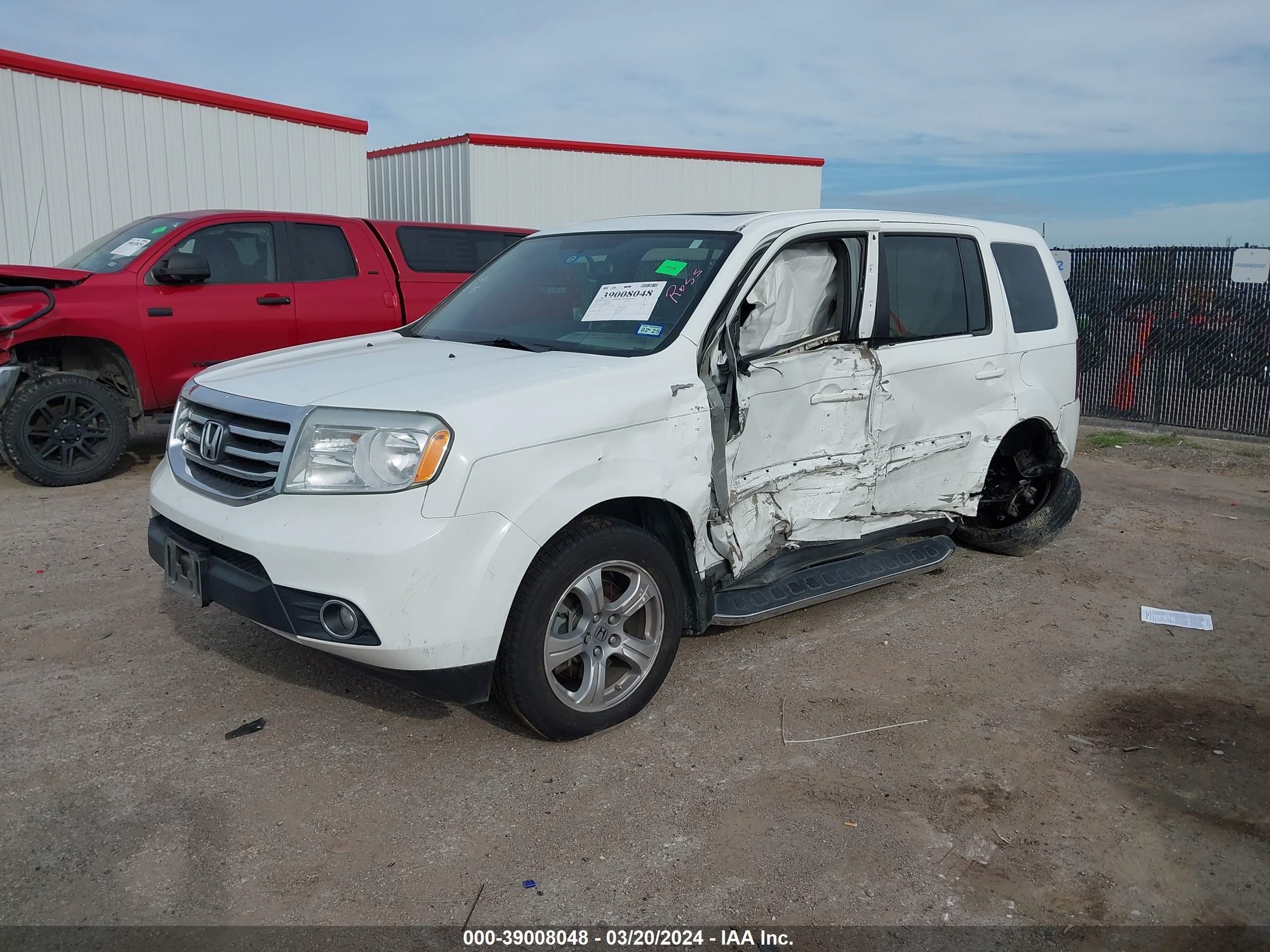 2015 Honda Pilot Ex-L vin: 5FNYF3H50FB023792