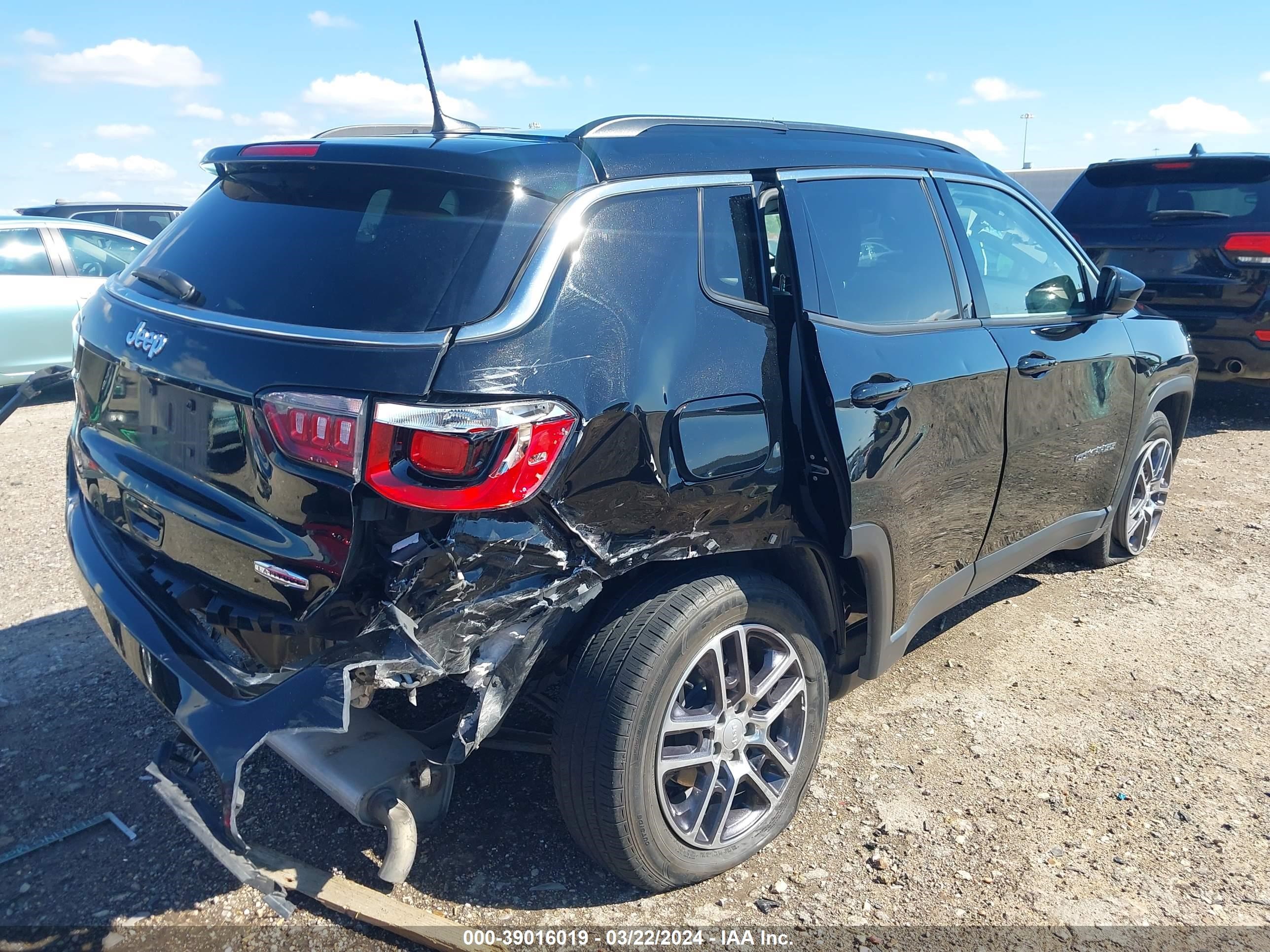 2019 Jeep Compass Sun And Wheel Fwd vin: 3C4NJCBBXKT646428