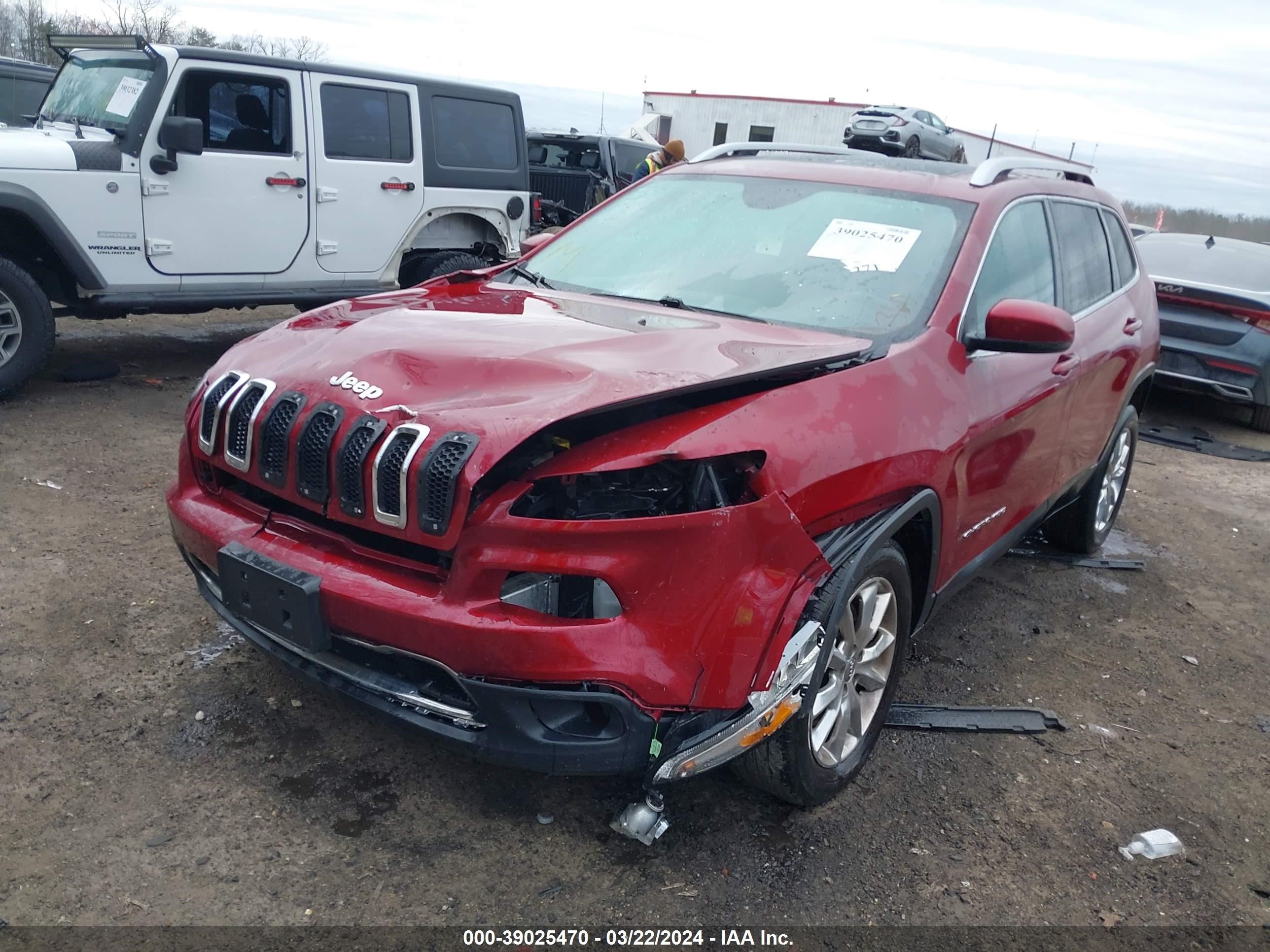 2016 Jeep Cherokee Limited vin: 1C4PJMDSXGW209400