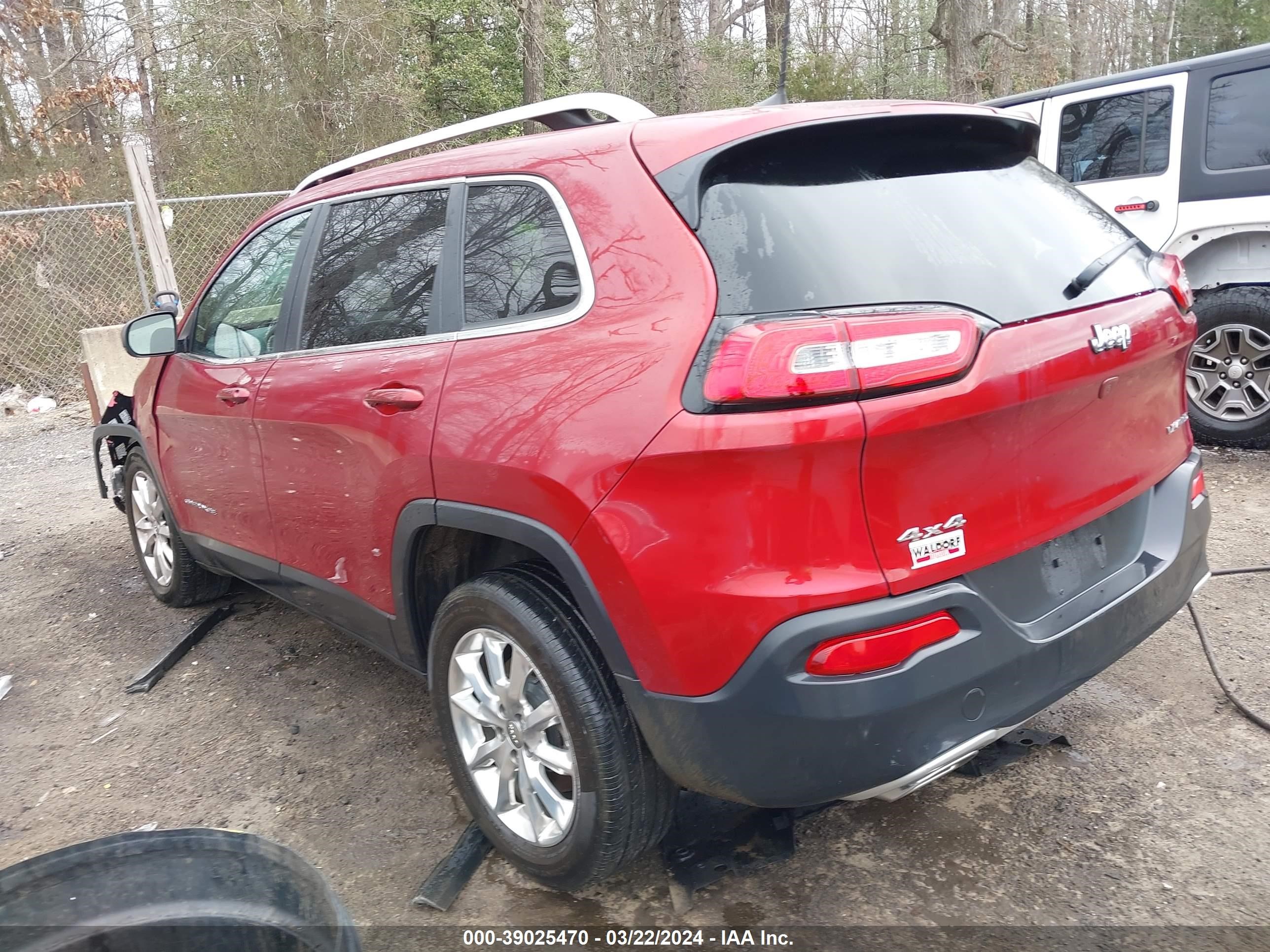 2016 Jeep Cherokee Limited vin: 1C4PJMDSXGW209400