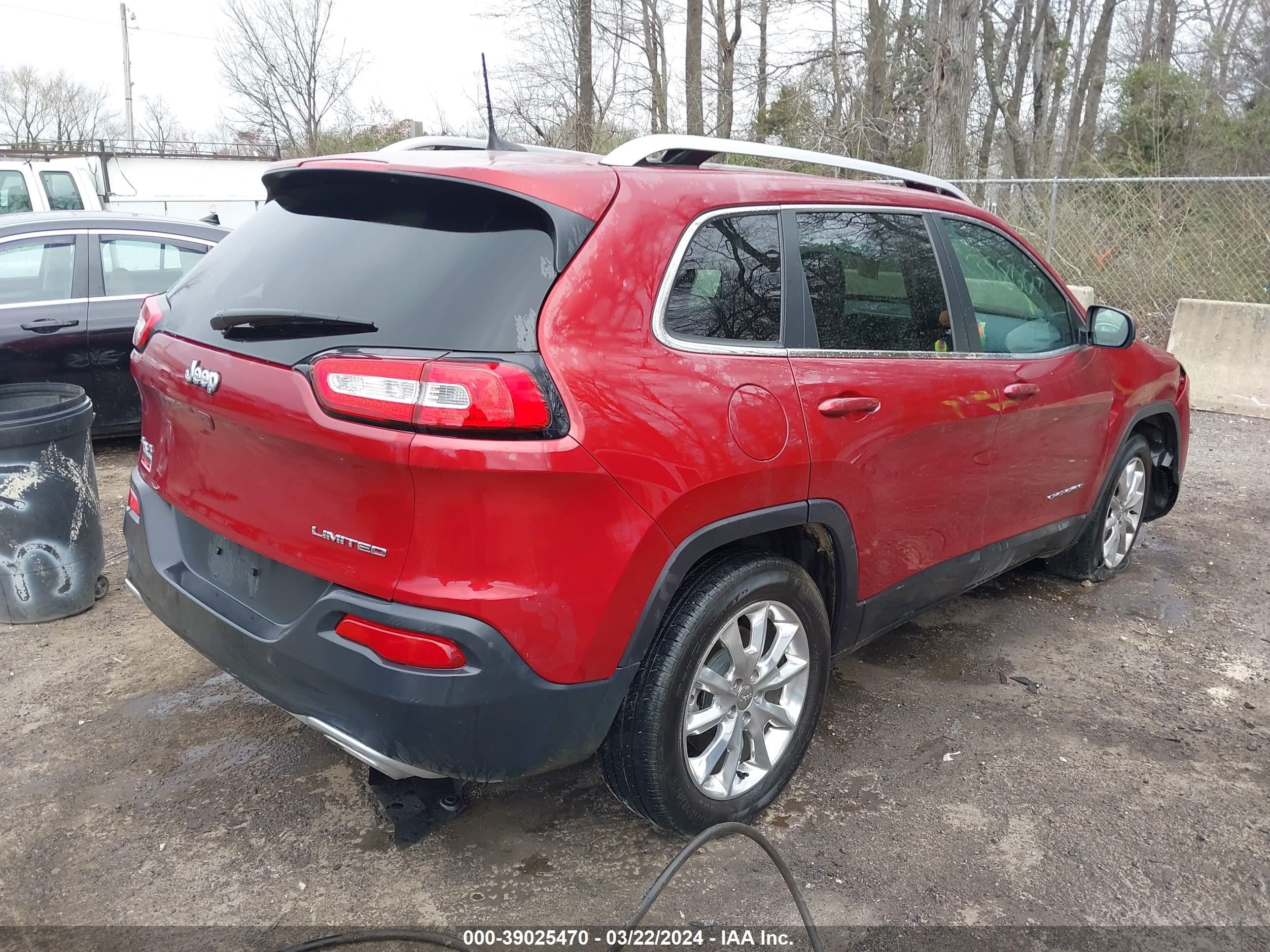 2016 Jeep Cherokee Limited vin: 1C4PJMDSXGW209400