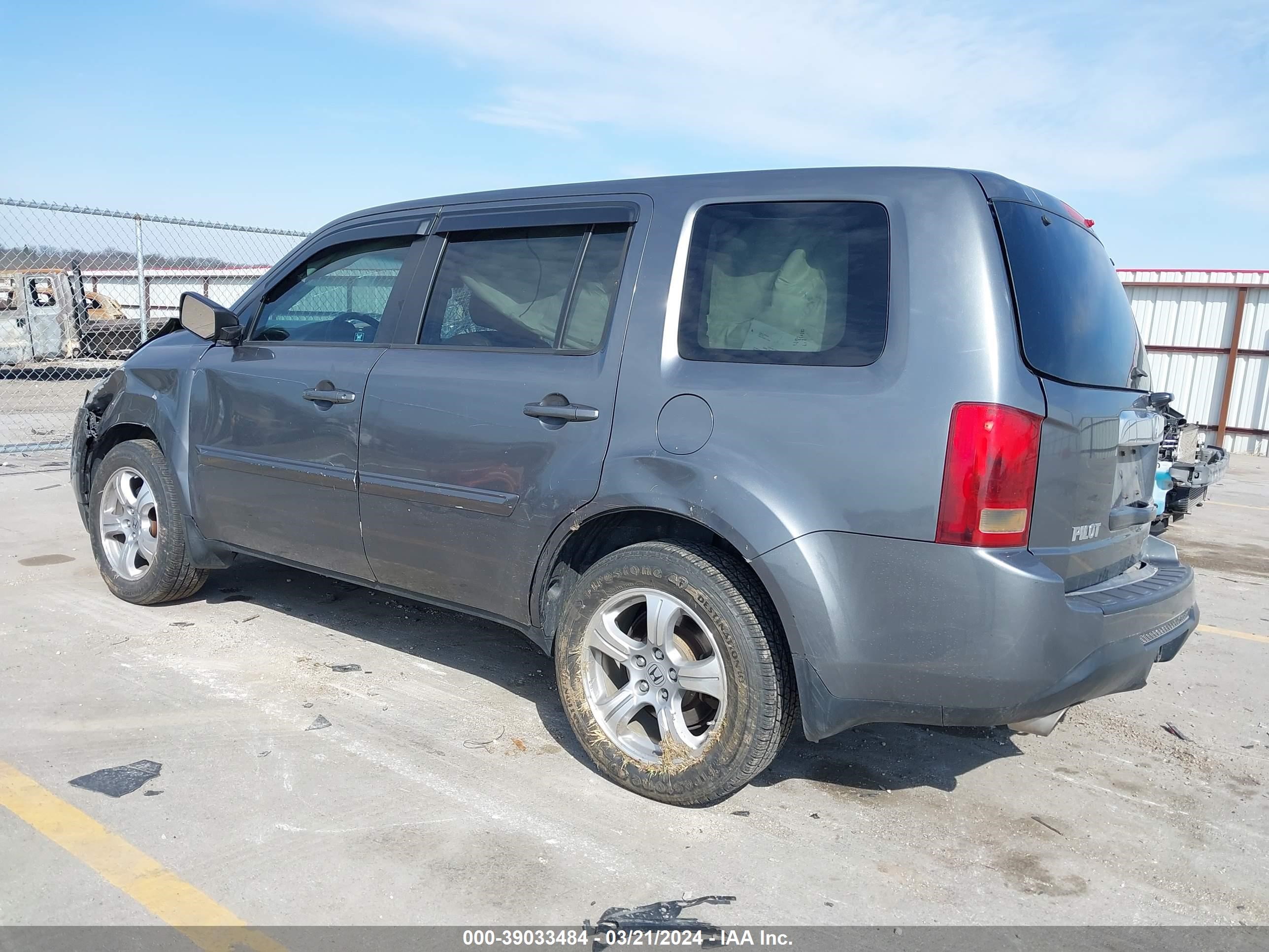 2012 Honda Pilot Ex-L vin: 5FNYF3H64CB034301