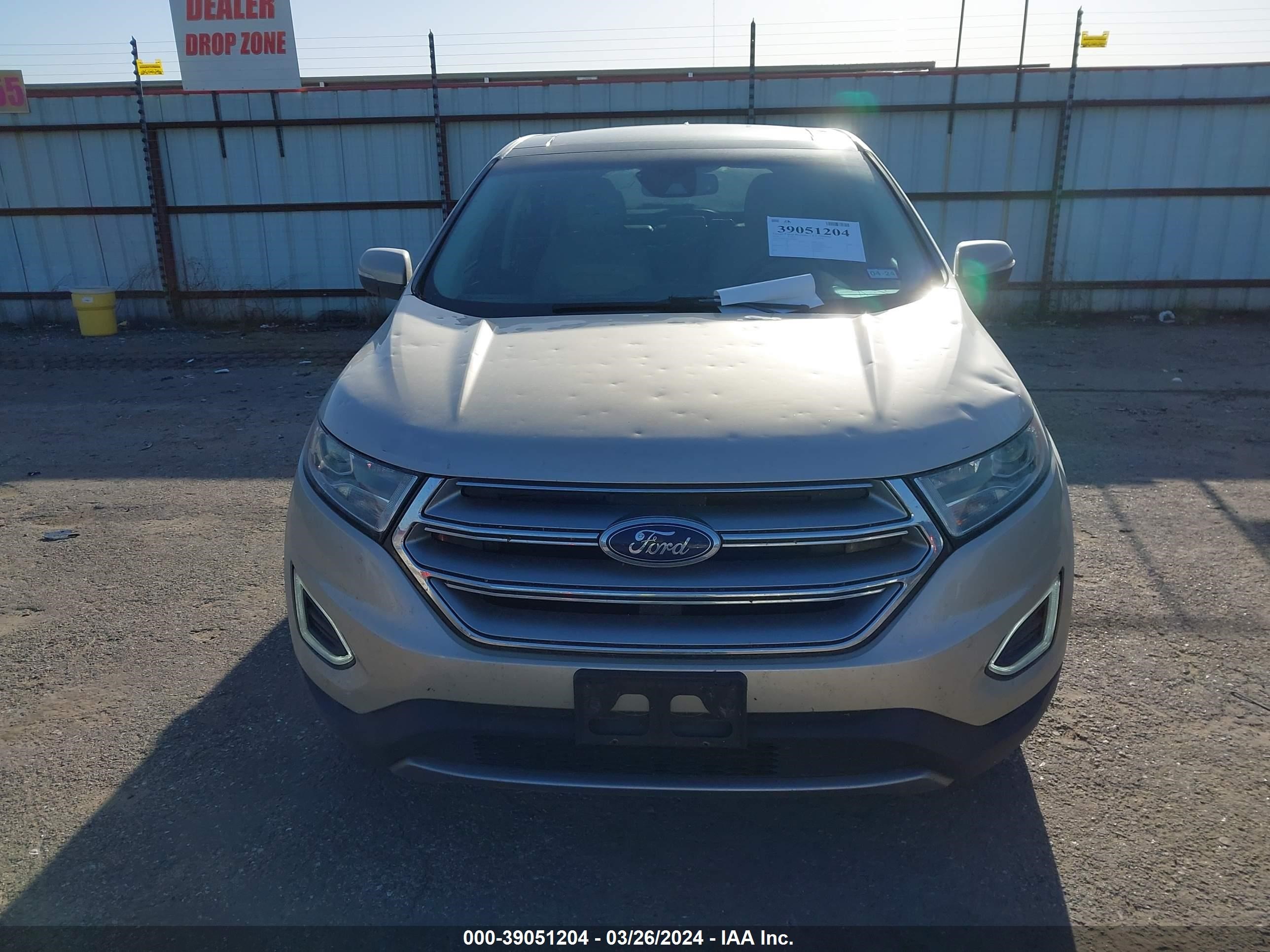 2018 Ford Edge Sel vin: 2FMPK3J95JBC00455