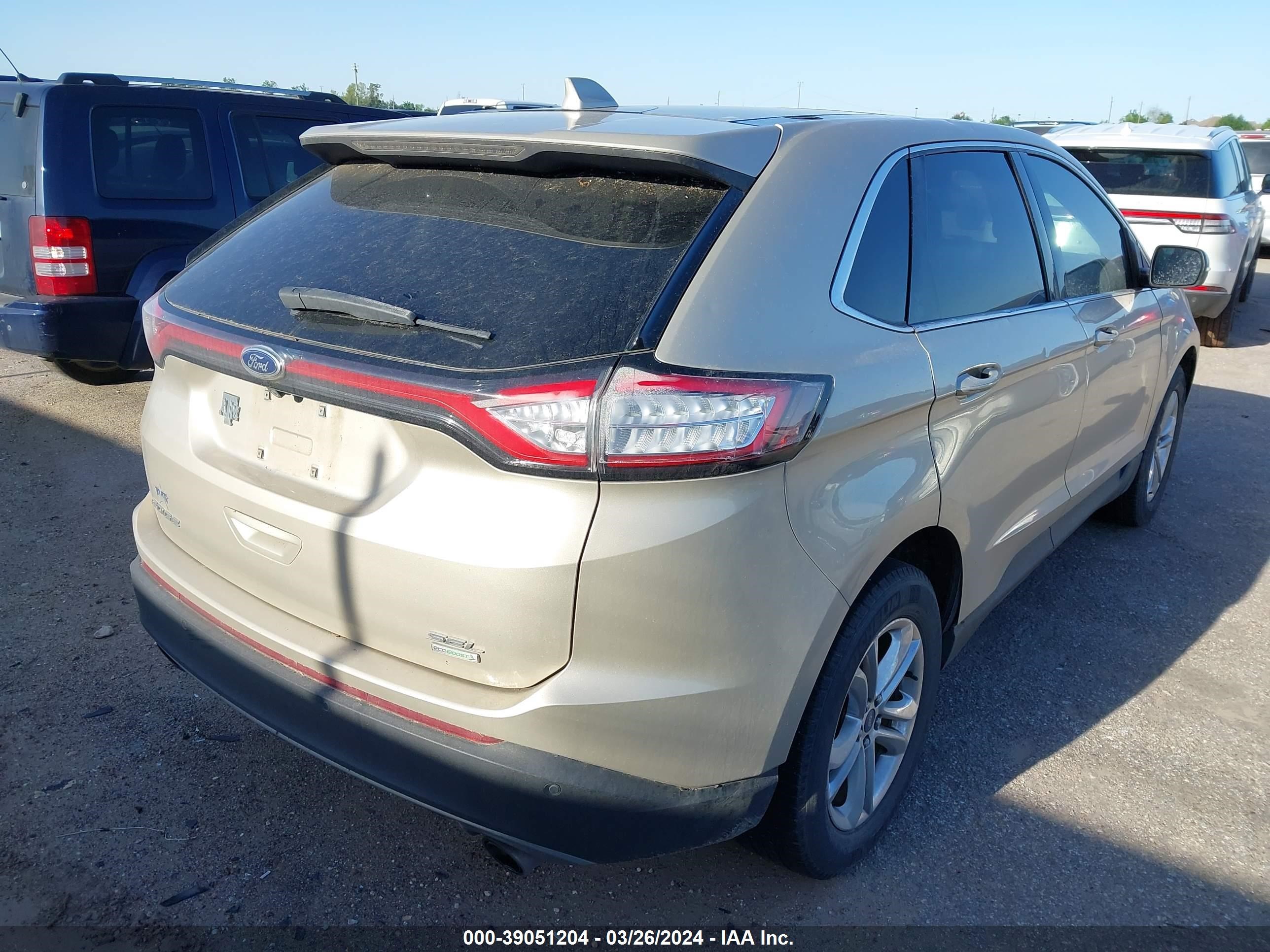 2018 Ford Edge Sel vin: 2FMPK3J95JBC00455