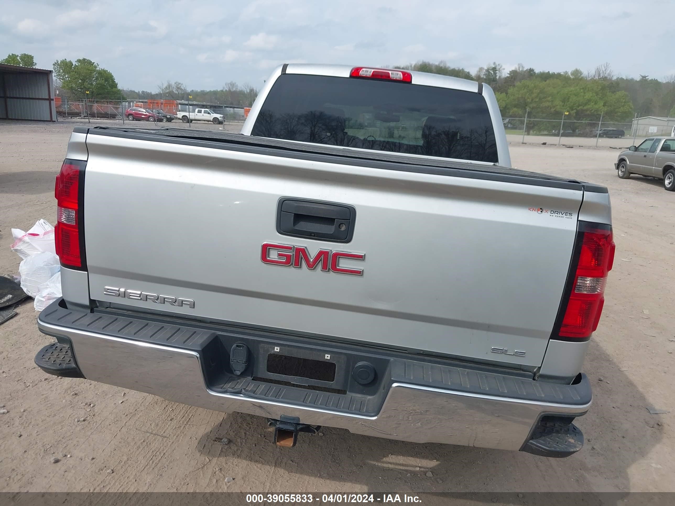 2015 GMC Sierra 1500 Sle vin: 3GTU2UEC2FG491407