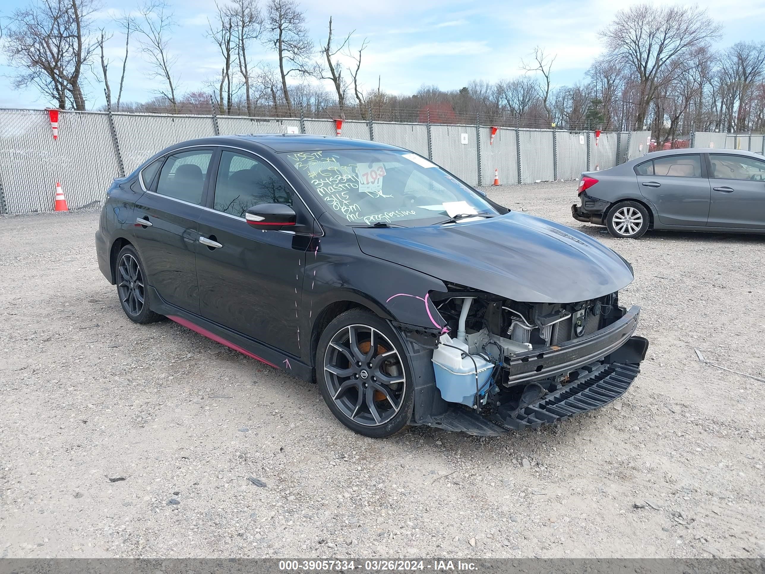 2018 Nissan Sentra Nismo vin: 3N1CB7AP1JY224738