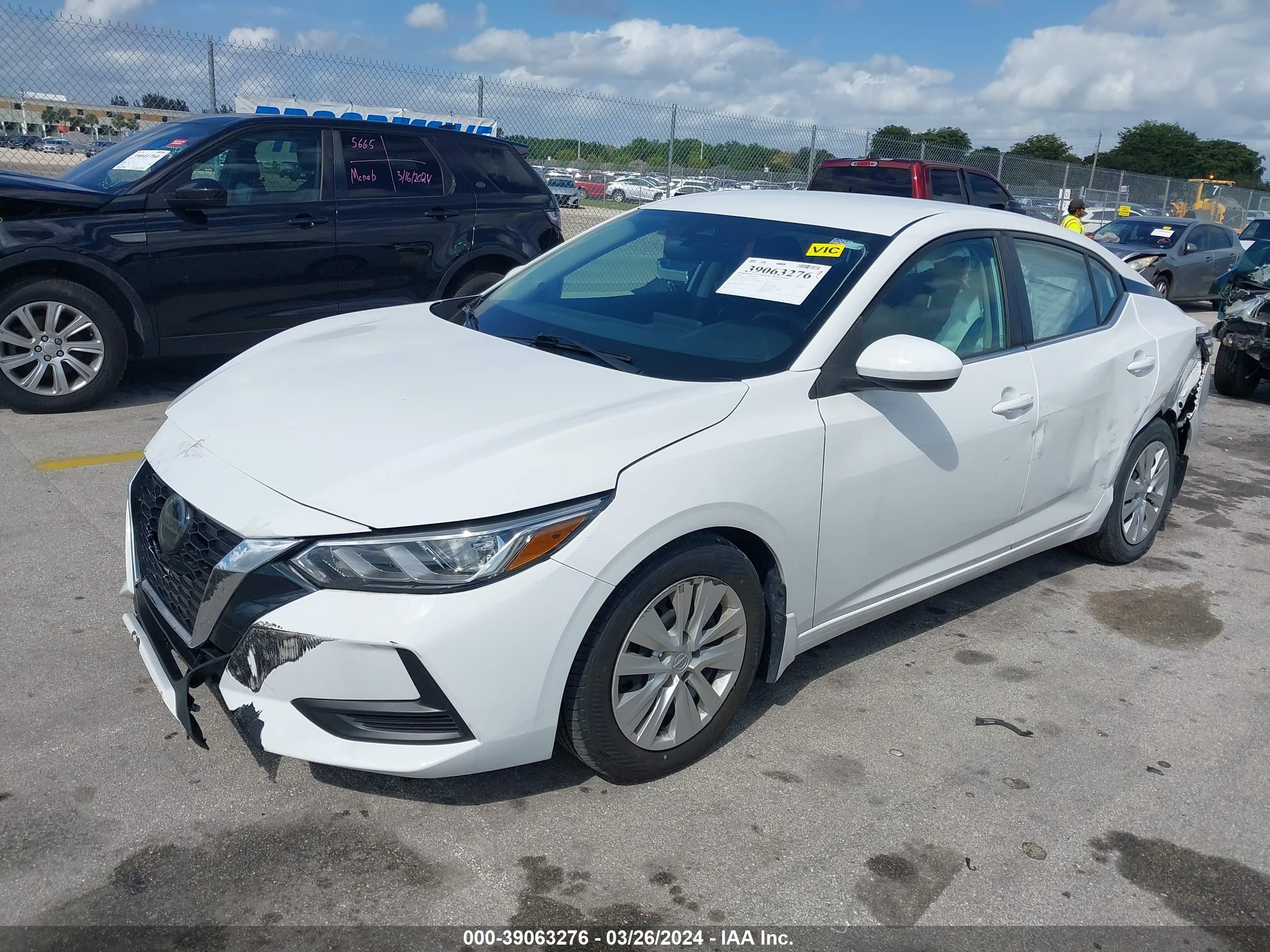 2020 Nissan Sentra S Xtronic Cvt vin: 3N1AB8BV0LY295569