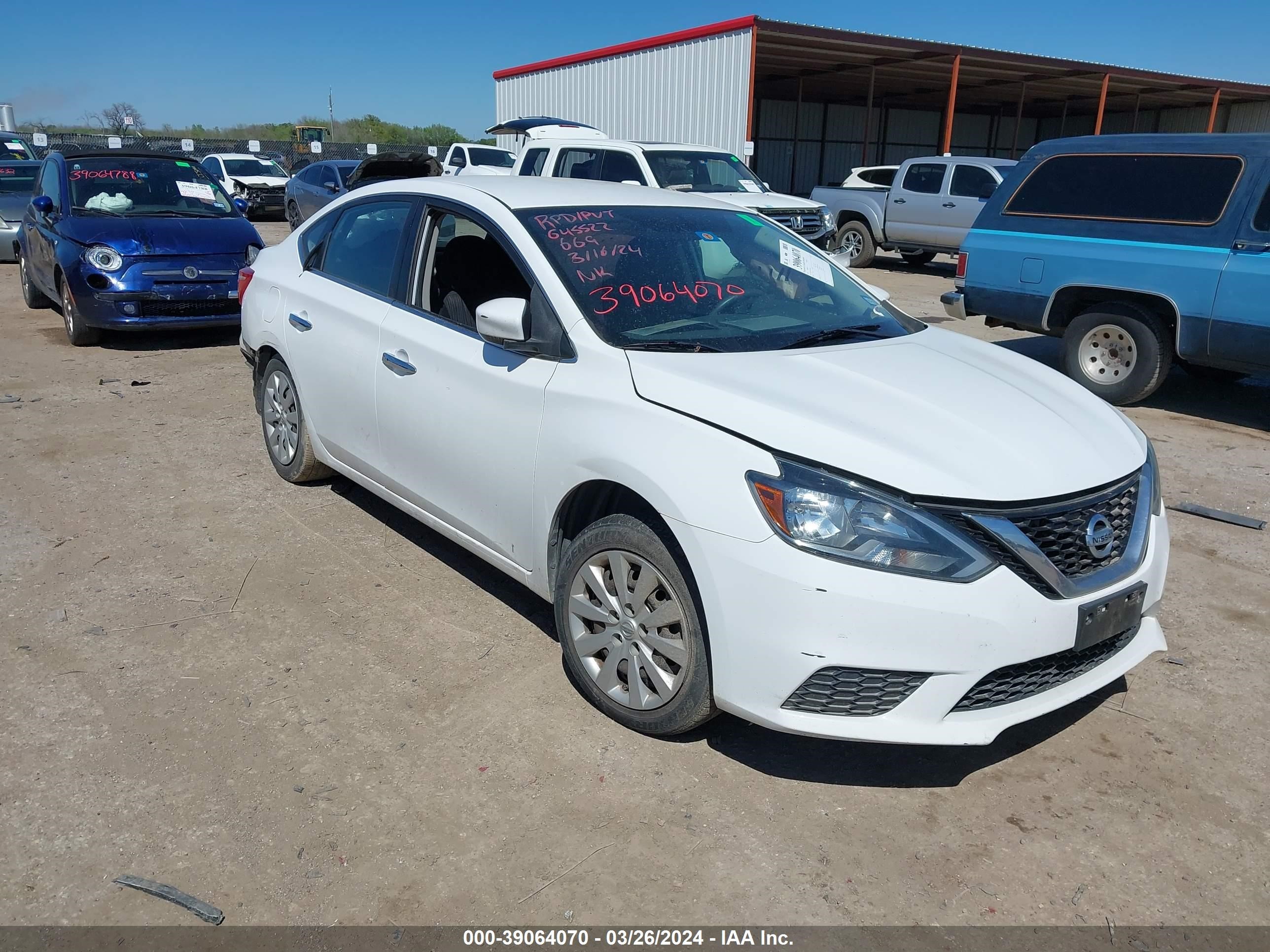 2017 Nissan Sentra Sv vin: 3N1AB7AP5HY273863