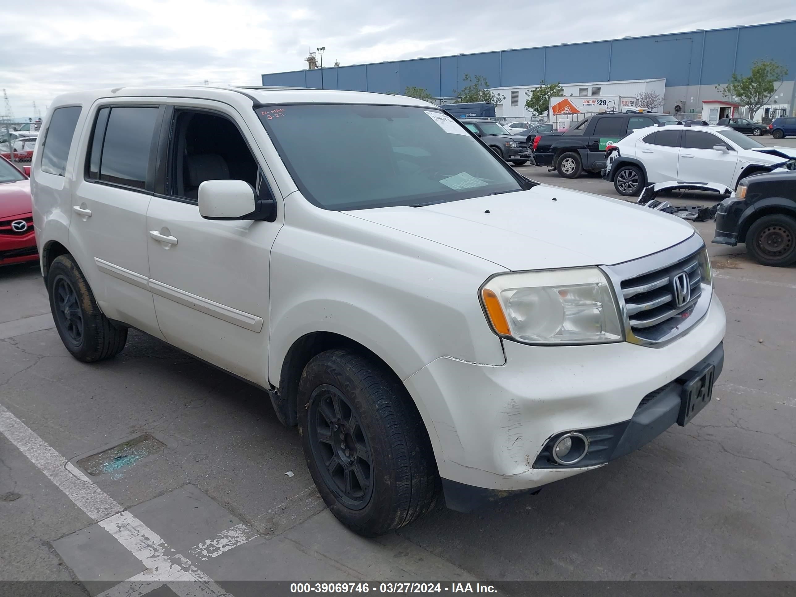 2014 Honda Pilot Ex-L vin: 5FNYF3H58EB021433