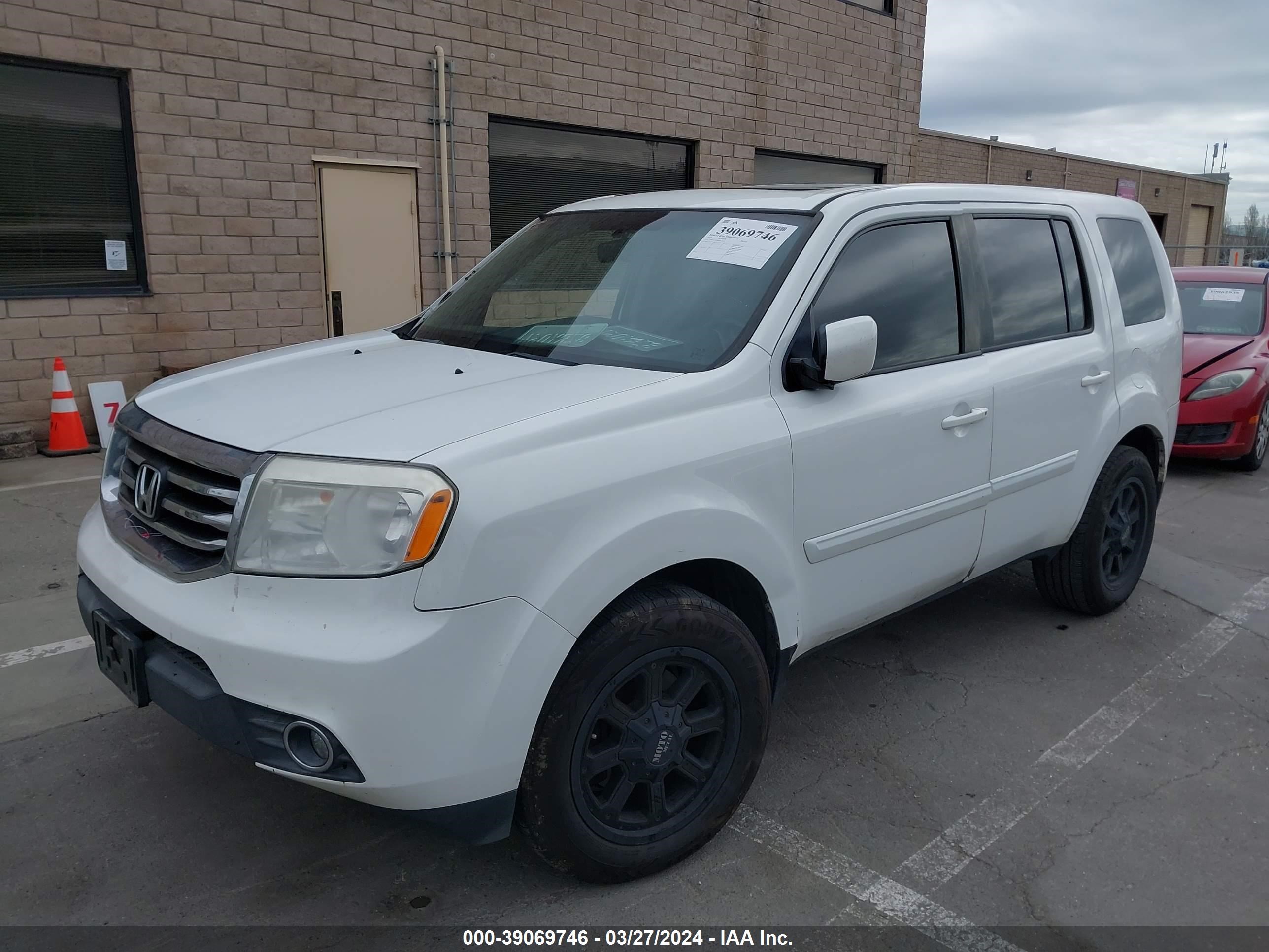 2014 Honda Pilot Ex-L vin: 5FNYF3H58EB021433