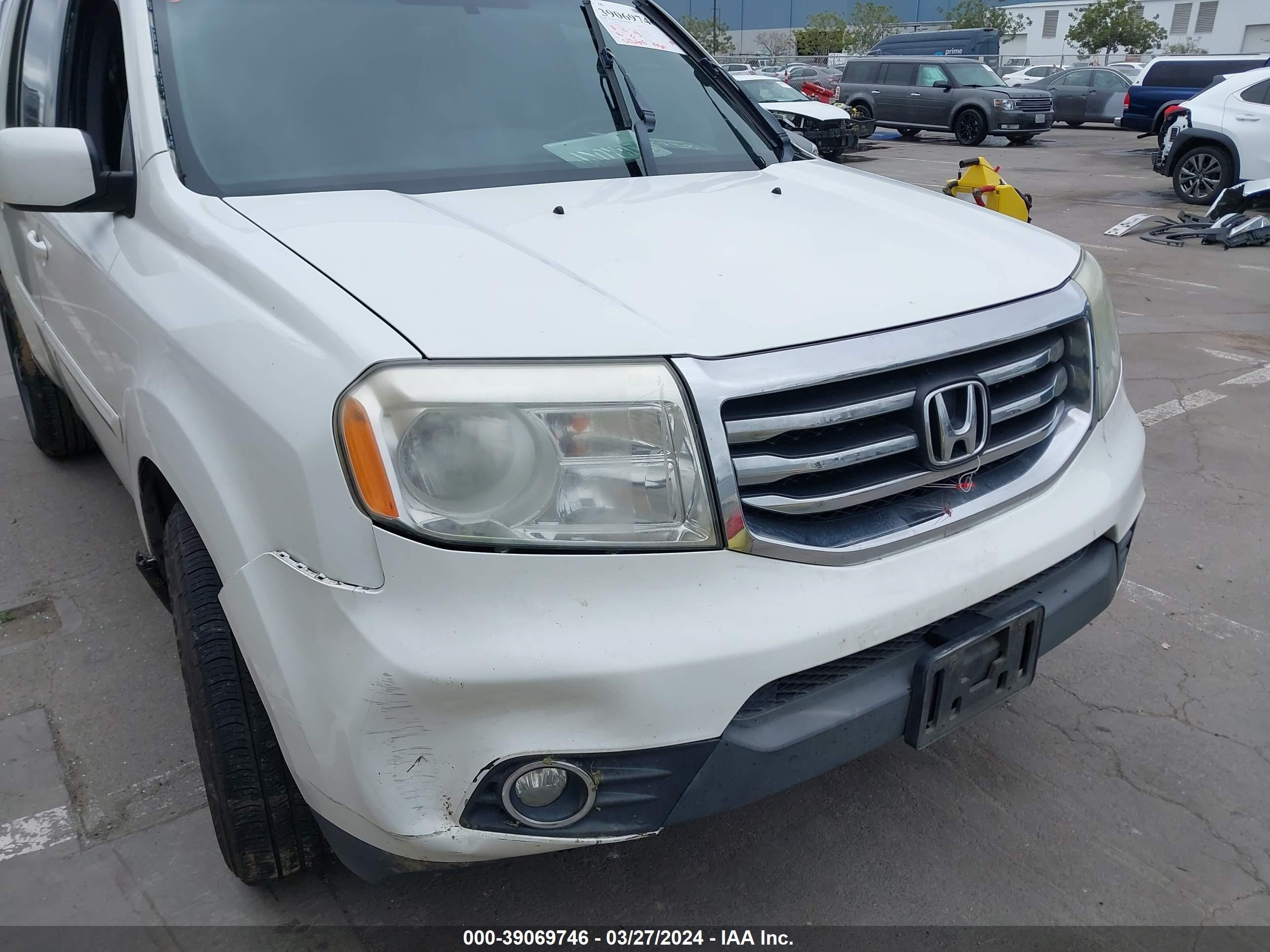 2014 Honda Pilot Ex-L vin: 5FNYF3H58EB021433