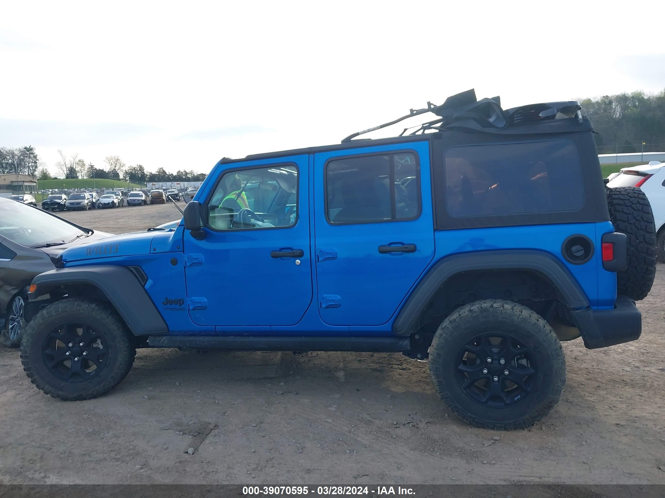 2021 Jeep Wrangler Unlimited Willys Sport 4X4 vin: 1C4HJXDG2MW801774