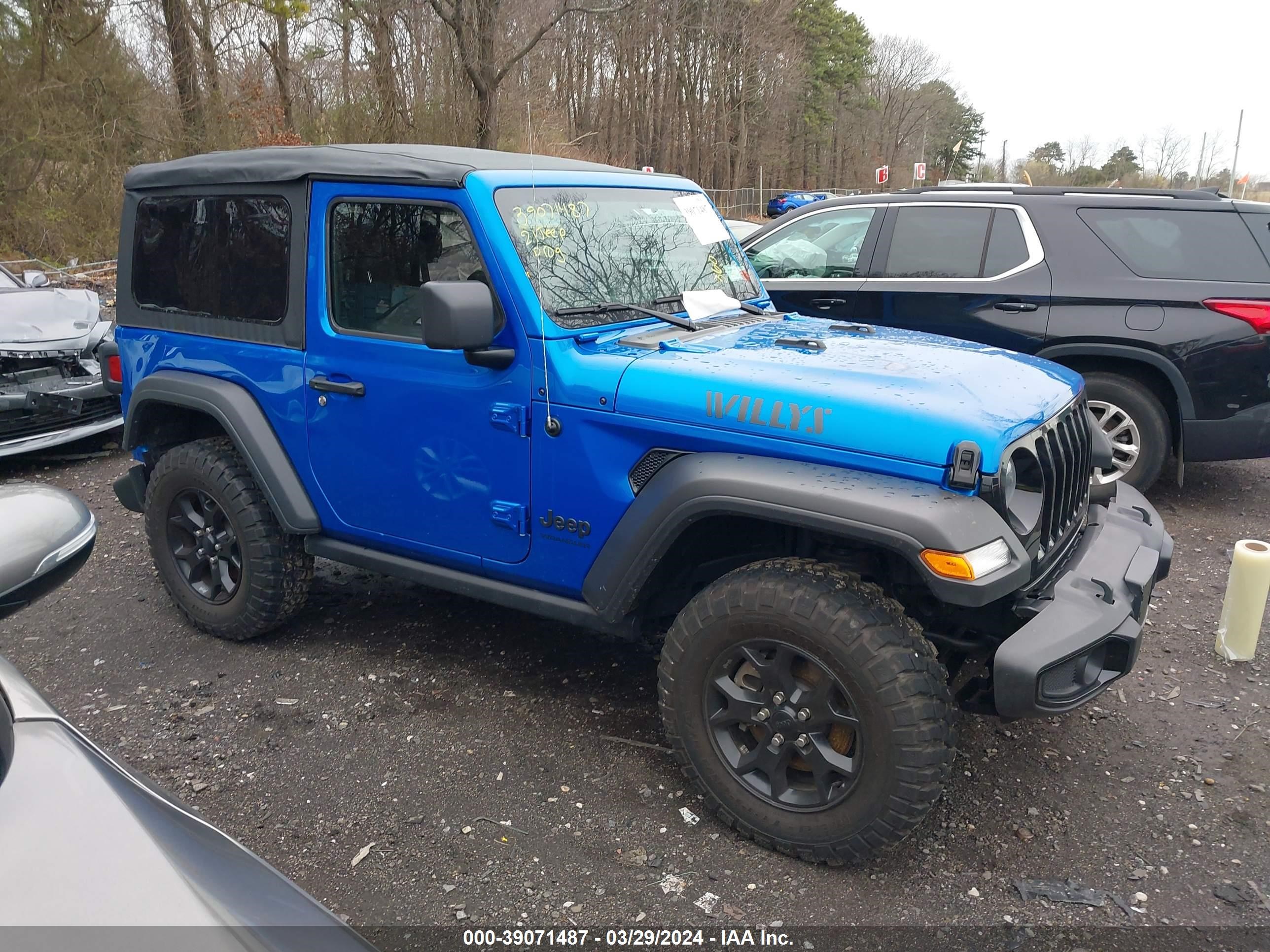 2021 Jeep Wrangler Willys Sport 4X4 vin: 1C4GJXAG6MW801051