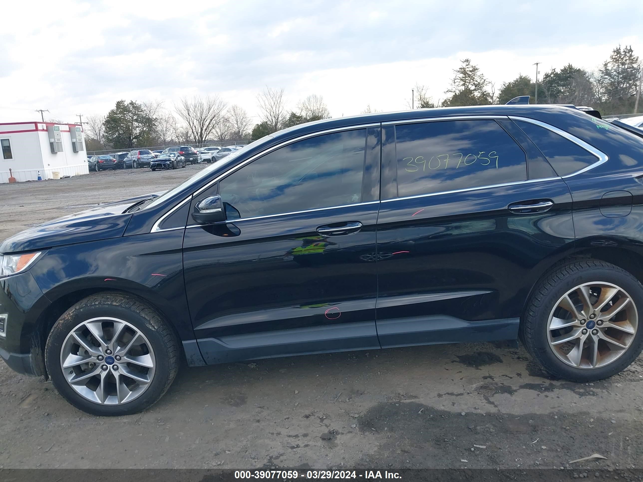 2017 Ford Edge Titanium vin: 2FMPK4K80HBC41534