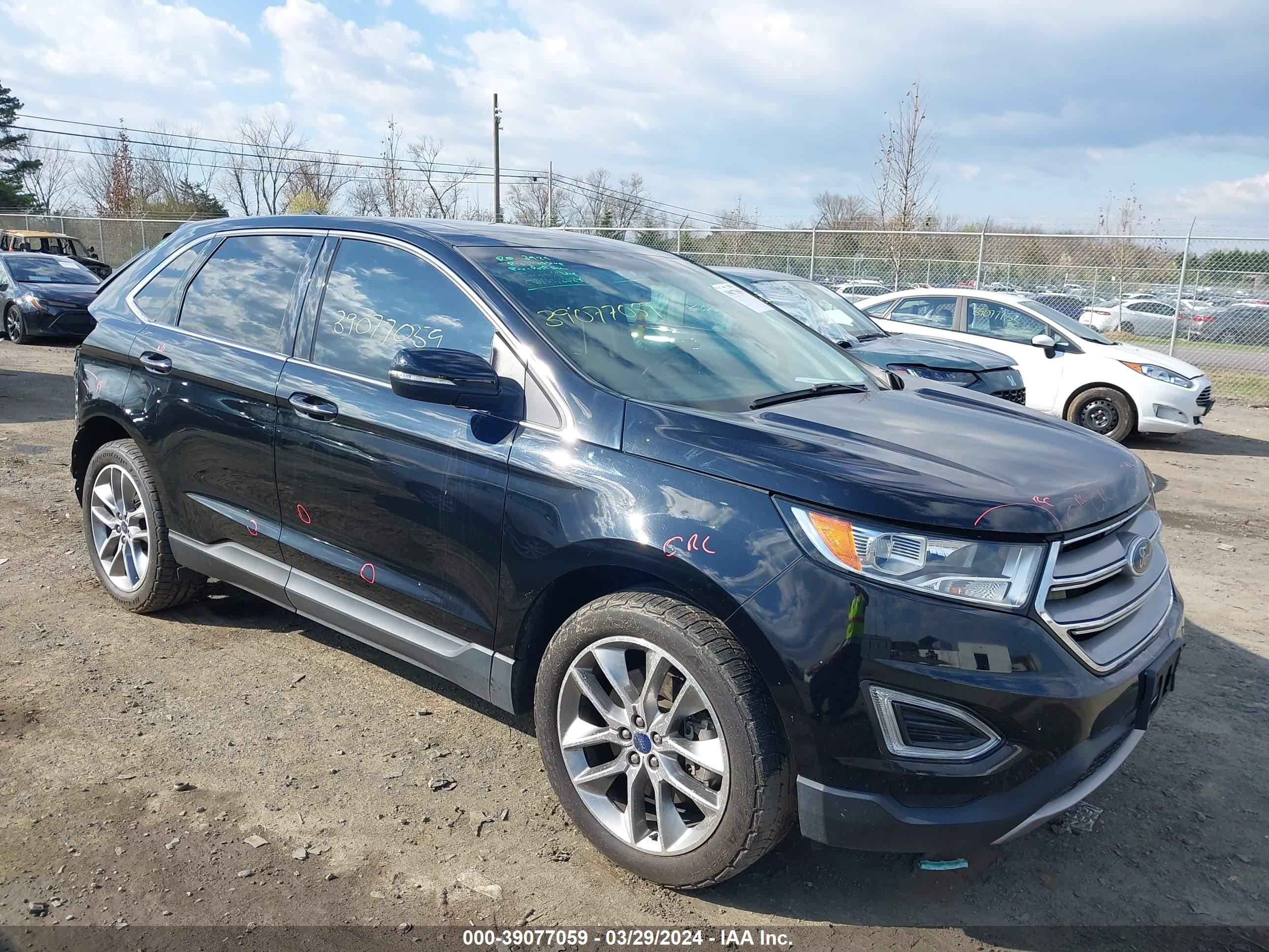 2017 Ford Edge Titanium vin: 2FMPK4K80HBC41534