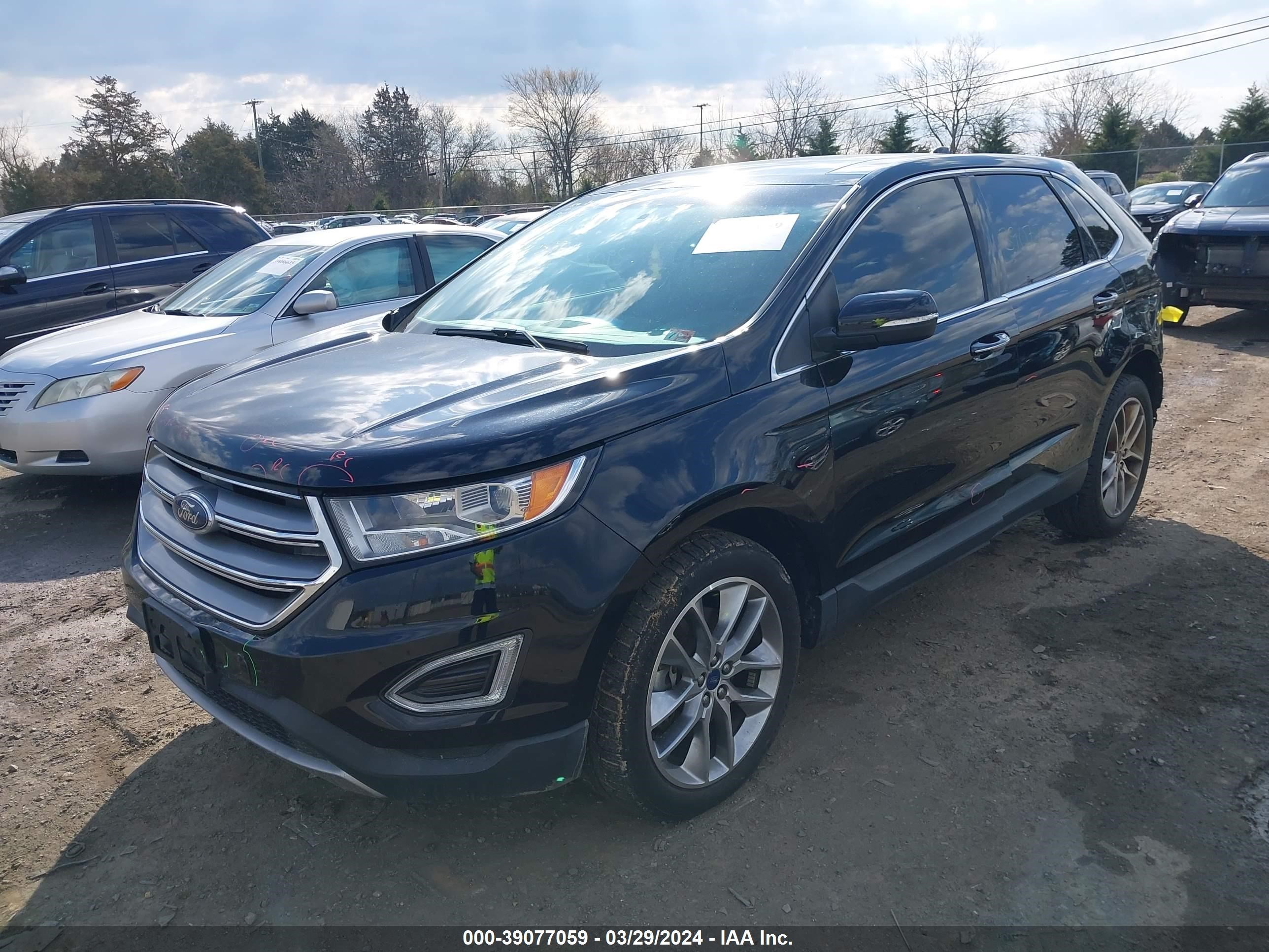 2017 Ford Edge Titanium vin: 2FMPK4K80HBC41534