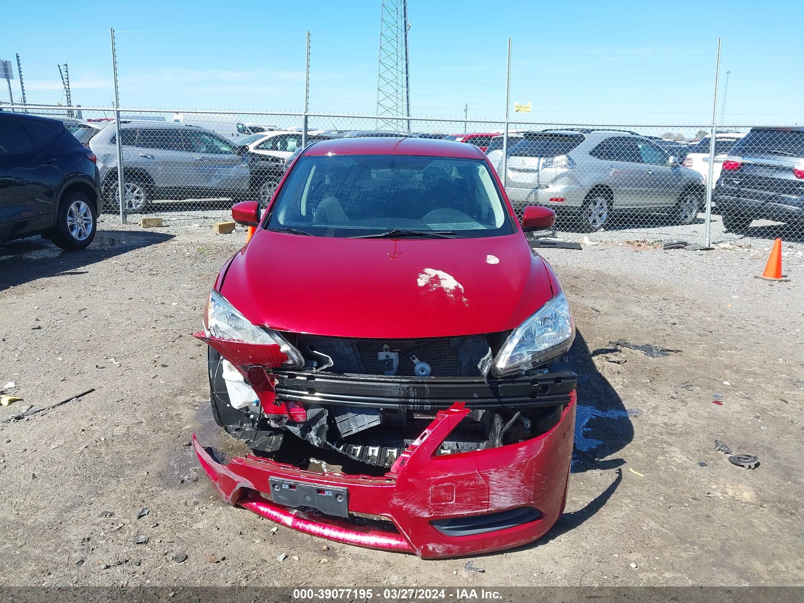 2015 Nissan Sentra Sv vin: 3N1AB7AP7FL693876