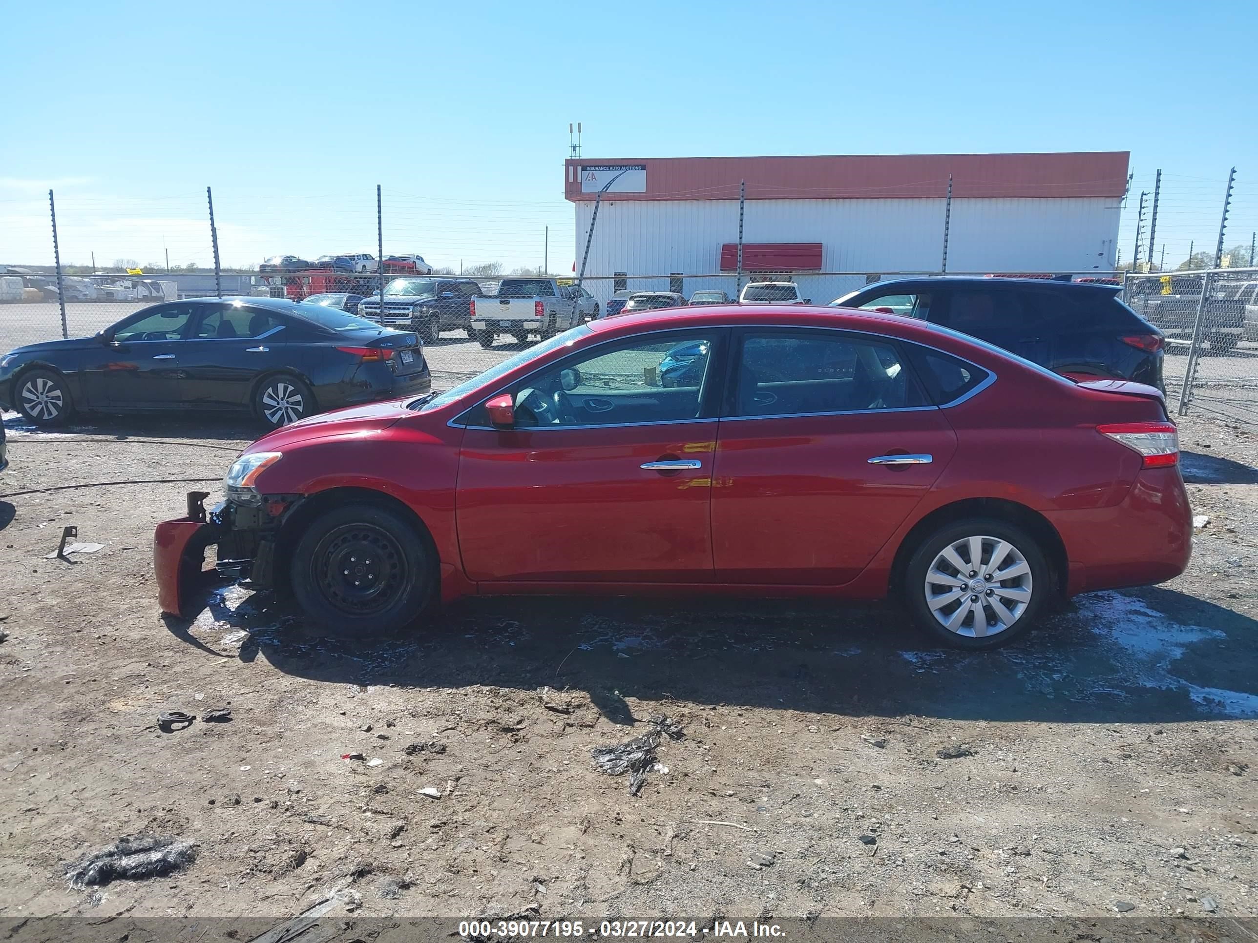 2015 Nissan Sentra Sv vin: 3N1AB7AP7FL693876