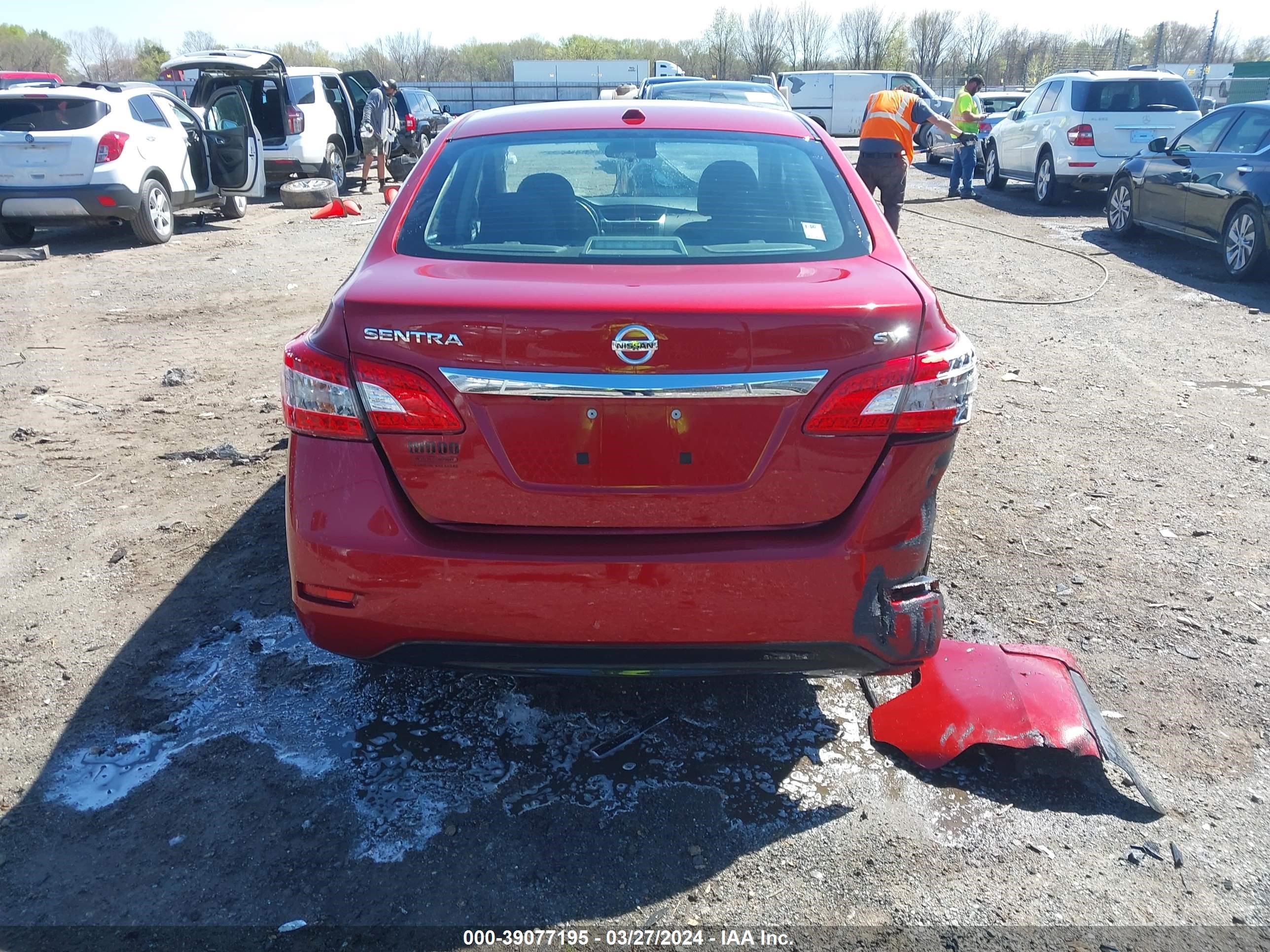 2015 Nissan Sentra Sv vin: 3N1AB7AP7FL693876