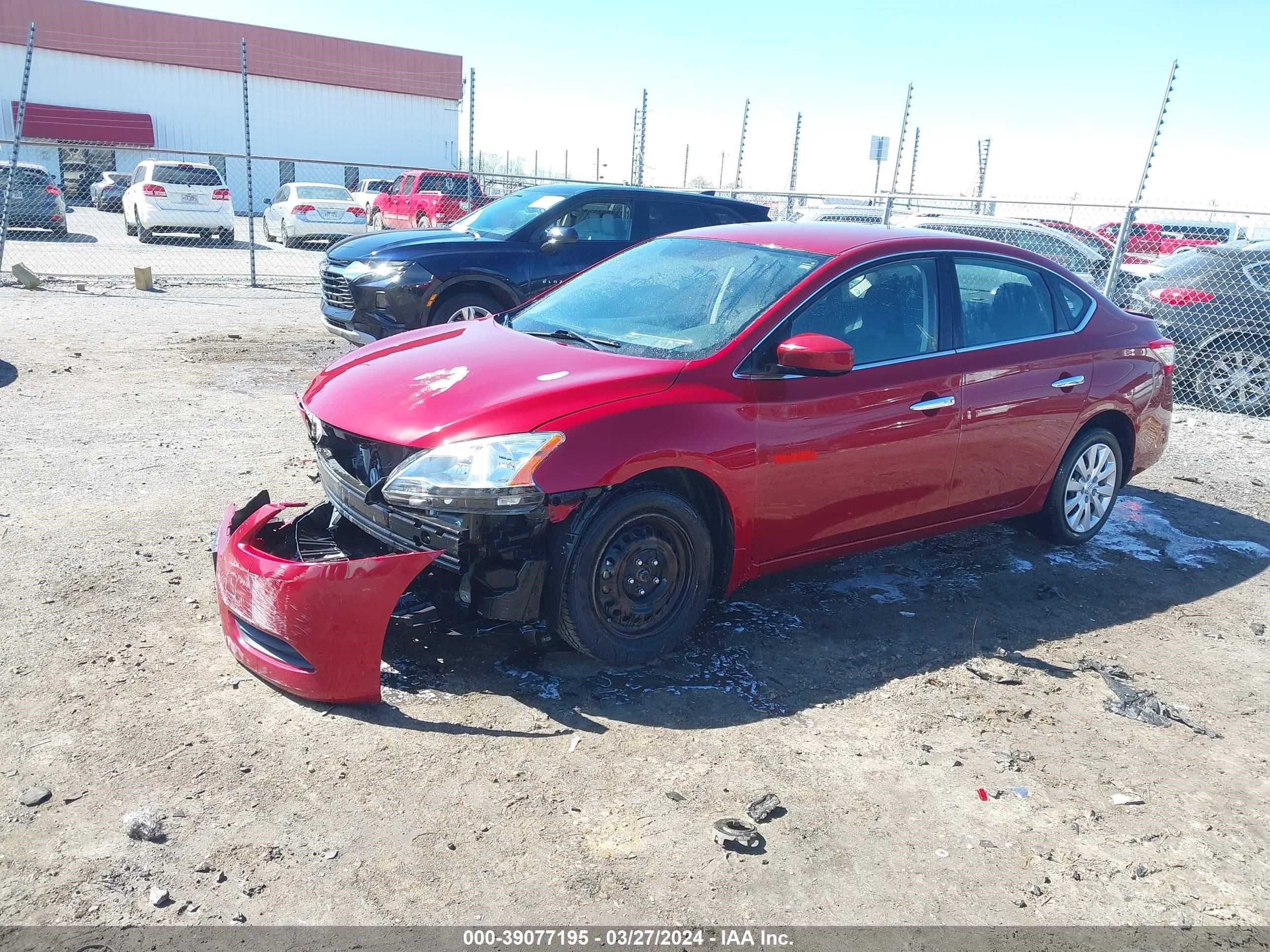 2015 Nissan Sentra Sv vin: 3N1AB7AP7FL693876