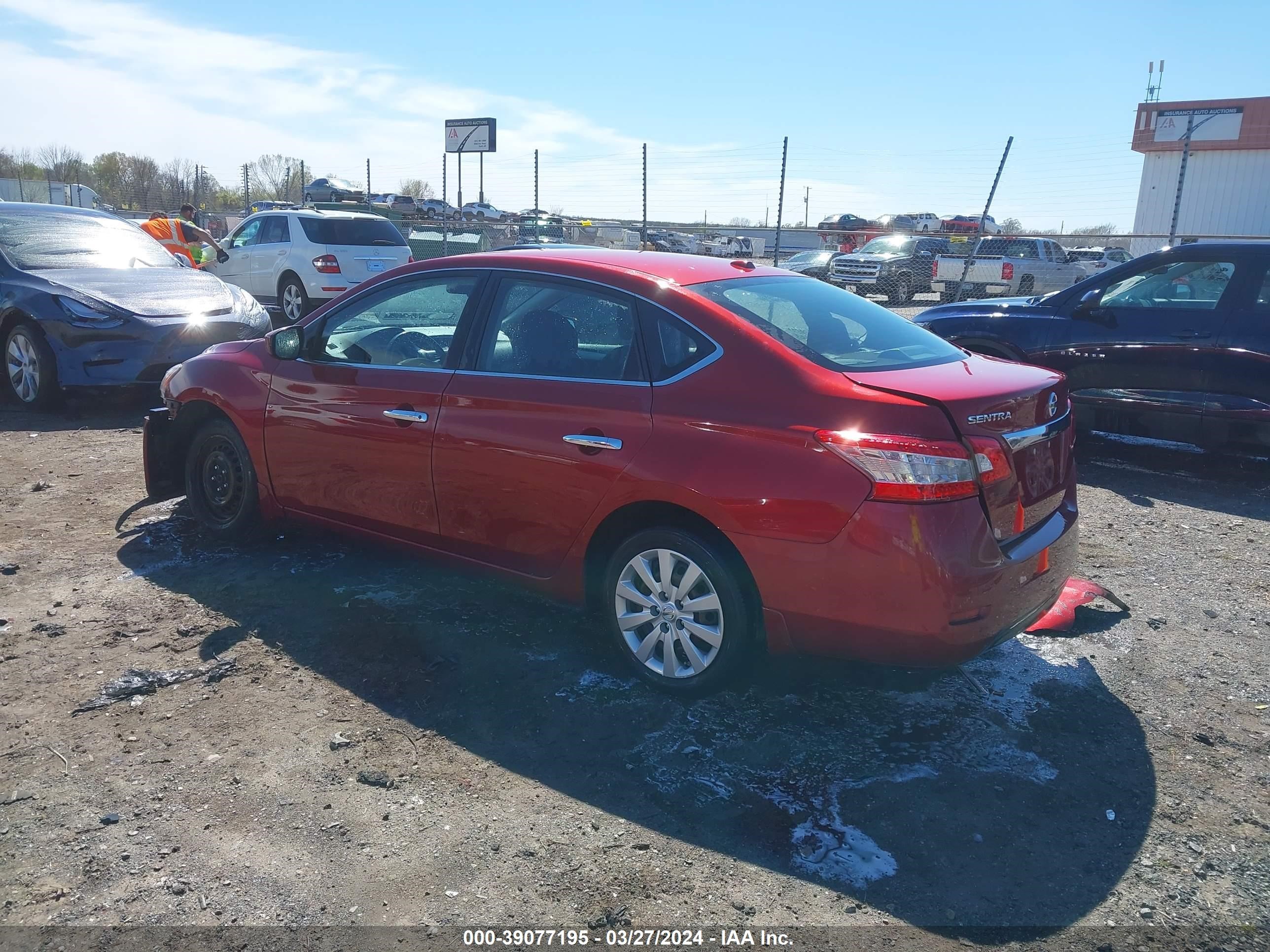 2015 Nissan Sentra Sv vin: 3N1AB7AP7FL693876