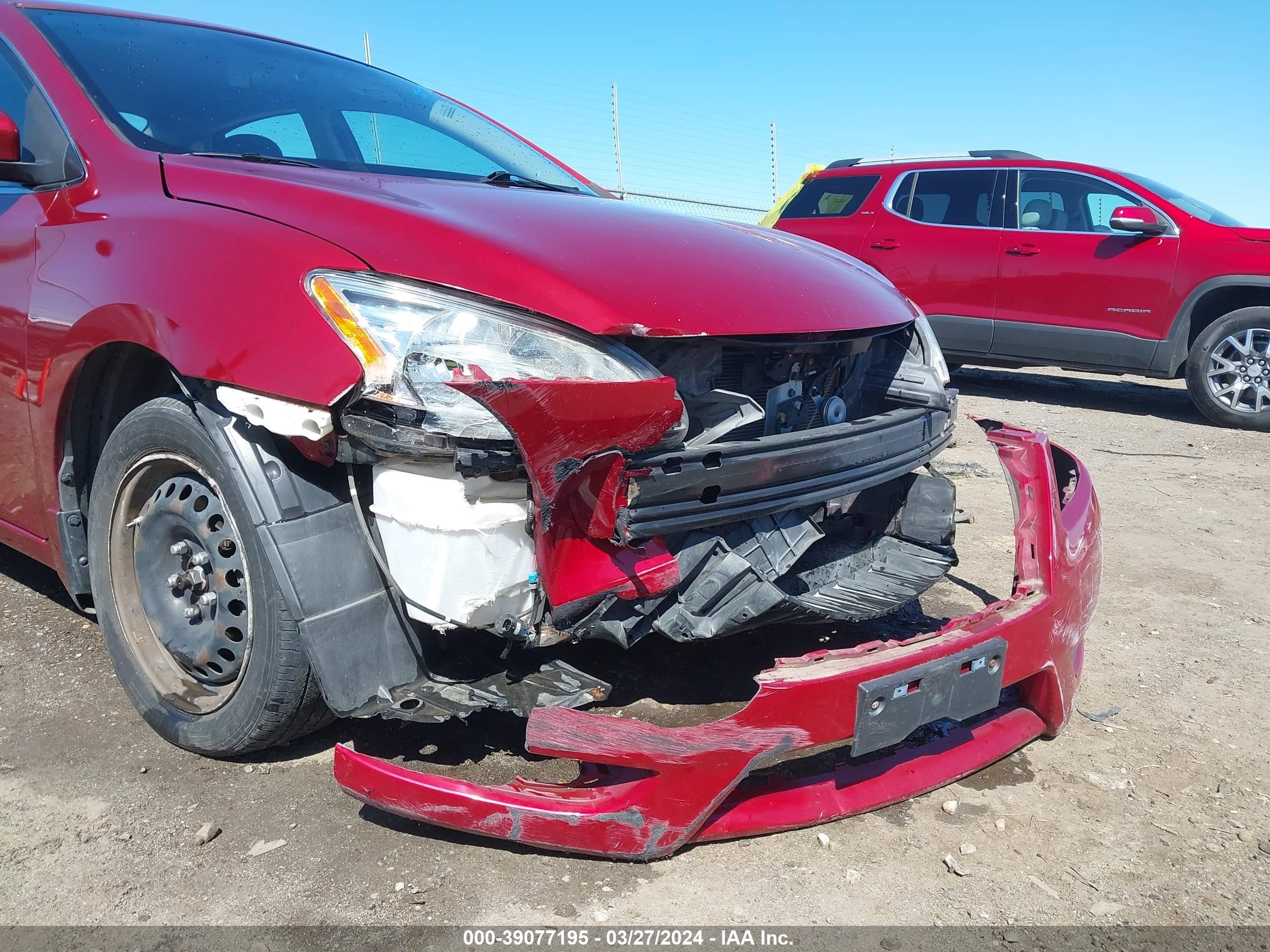 2015 Nissan Sentra Sv vin: 3N1AB7AP7FL693876