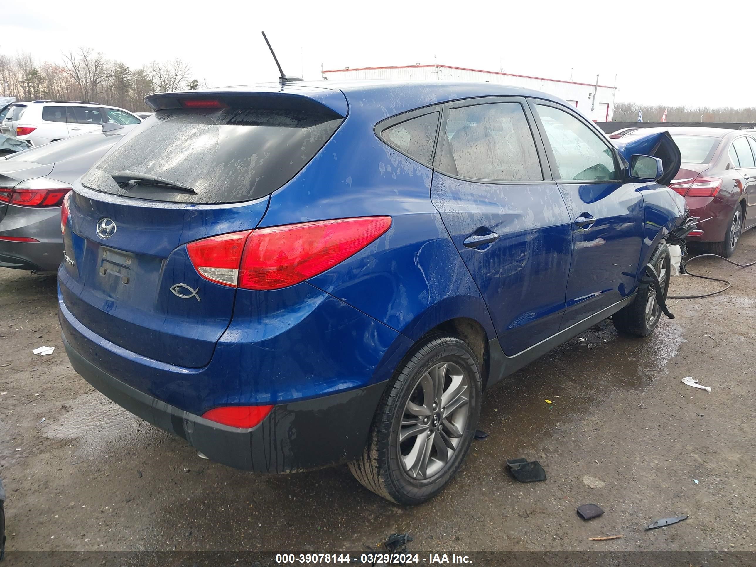 2014 Hyundai Tucson Gls vin: KM8JT3AF7EU945846