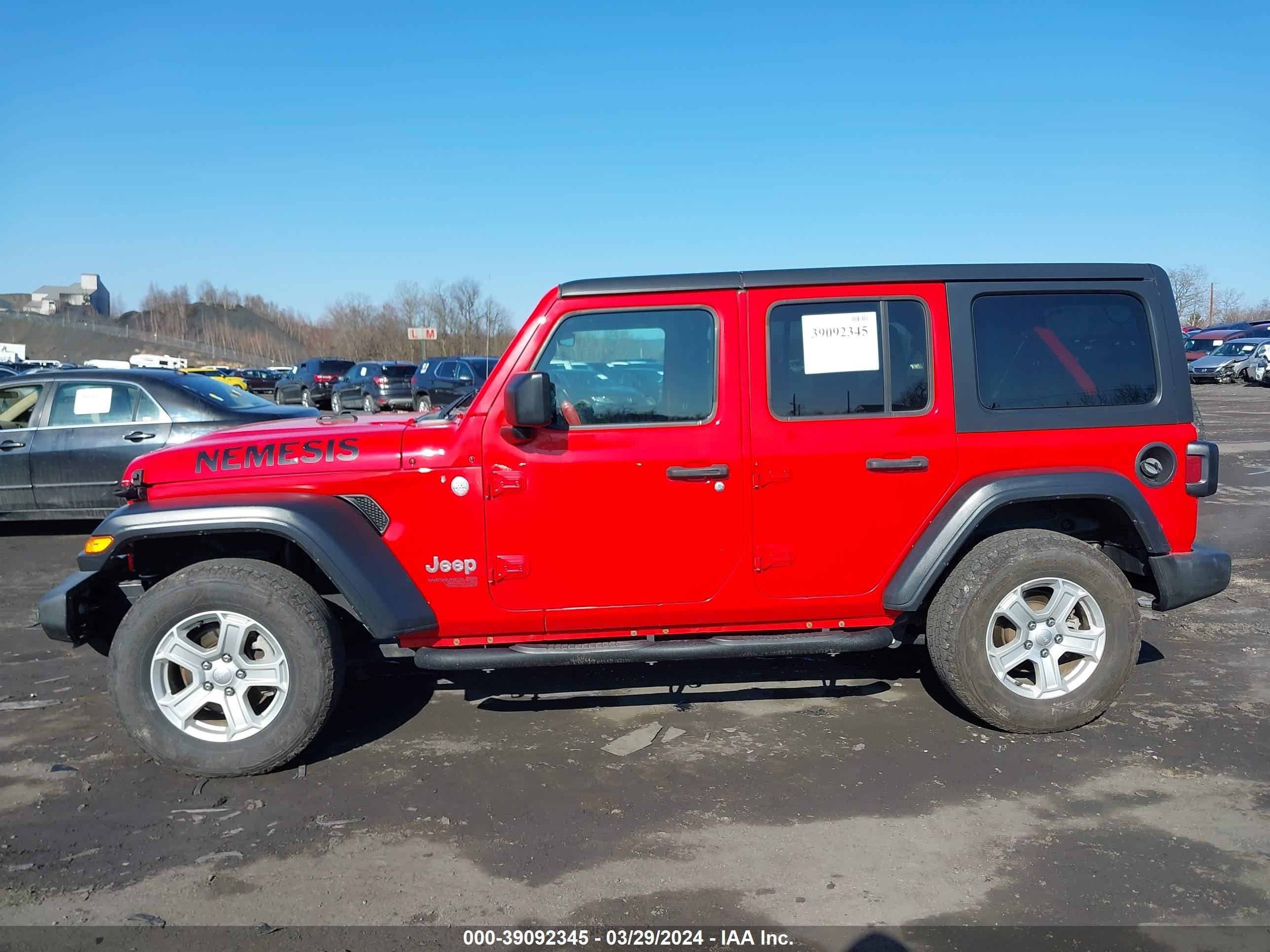 2019 Jeep Wrangler Unlimited Sport S 4X4 vin: 1C4HJXDN1KW565355