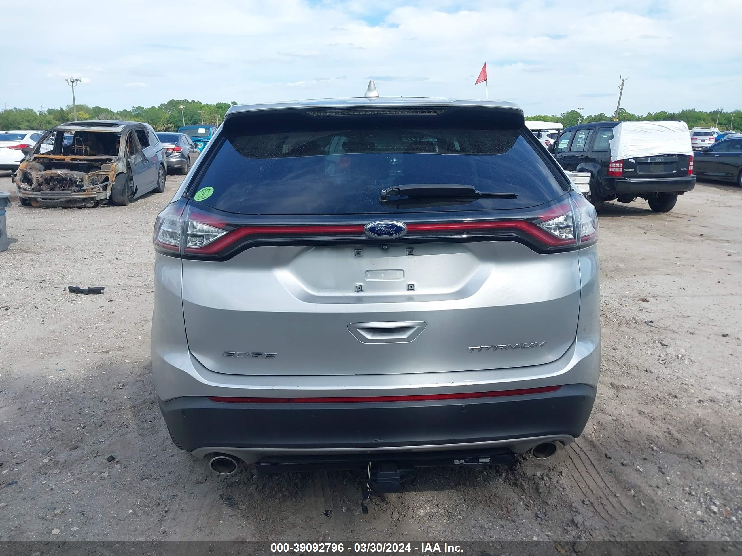 2017 Ford Edge Titanium vin: 2FMPK3K89HBC25083