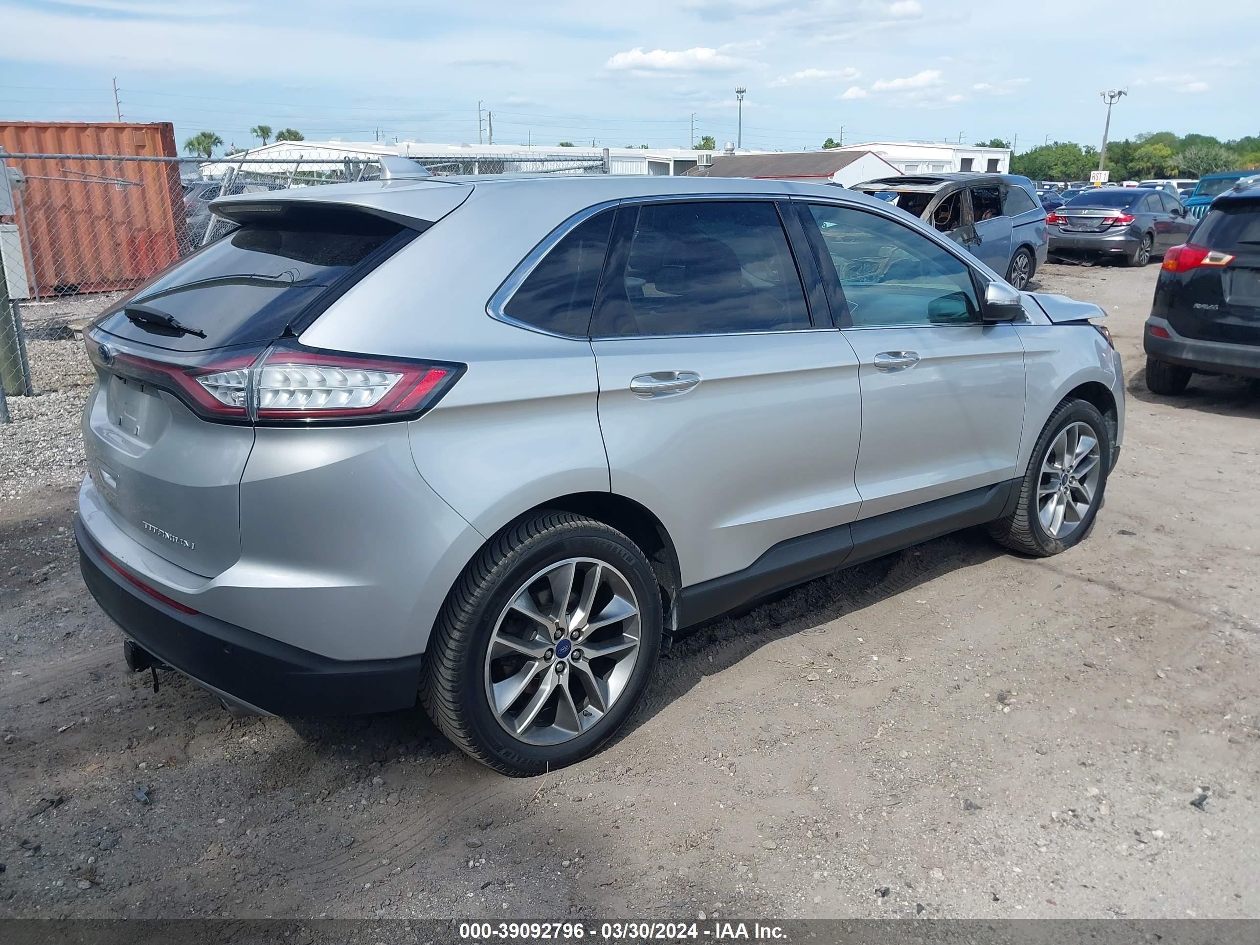 2017 Ford Edge Titanium vin: 2FMPK3K89HBC25083