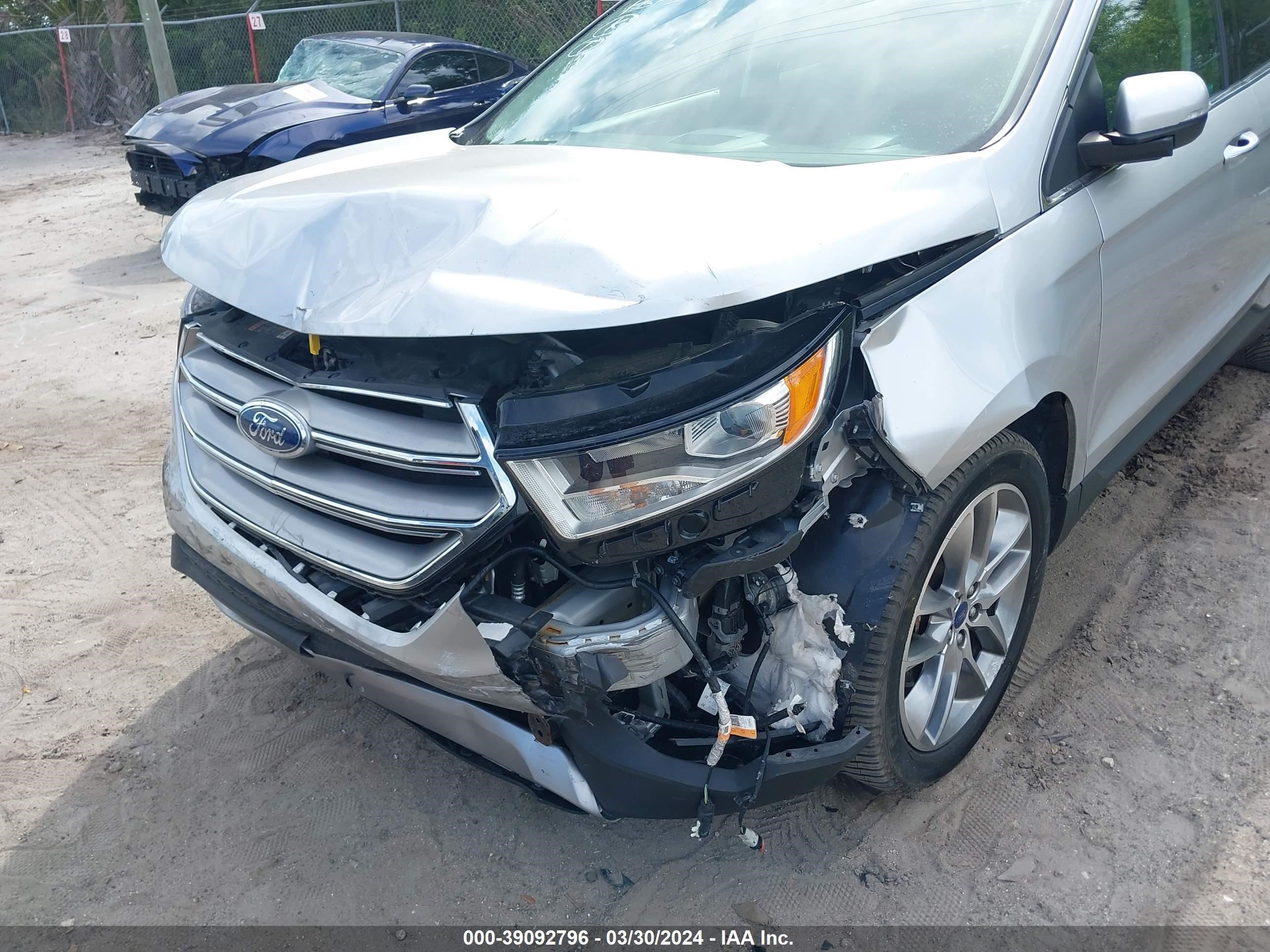 2017 Ford Edge Titanium vin: 2FMPK3K89HBC25083