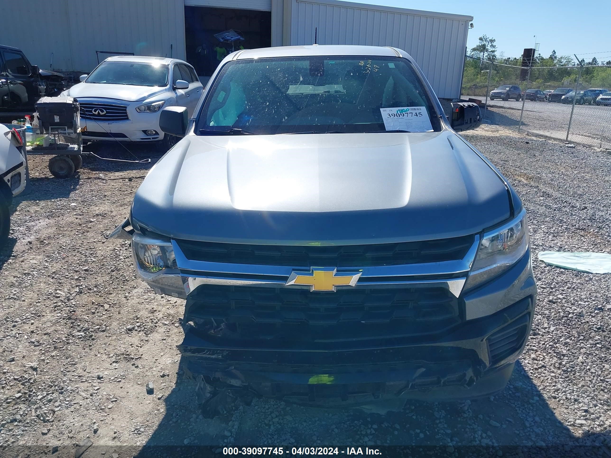 2021 Chevrolet Colorado 4Wd Short Box Wt vin: 1GCGTBEN2M1117598