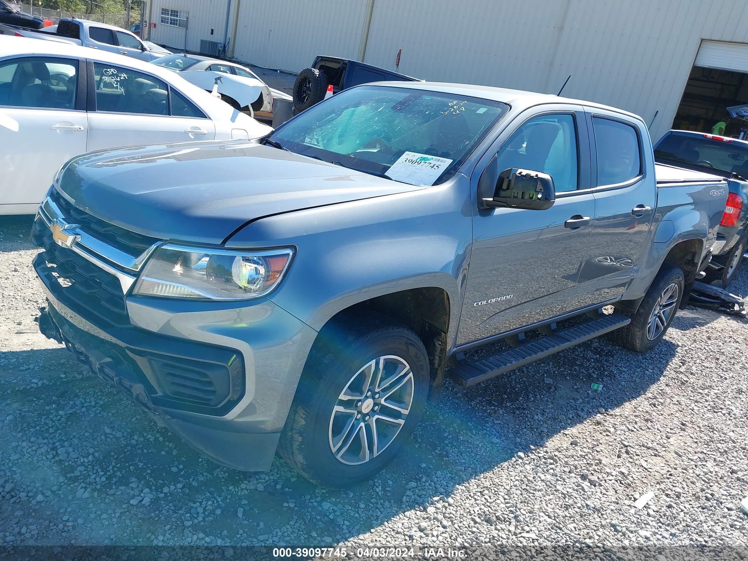 2021 Chevrolet Colorado 4Wd Short Box Wt vin: 1GCGTBEN2M1117598