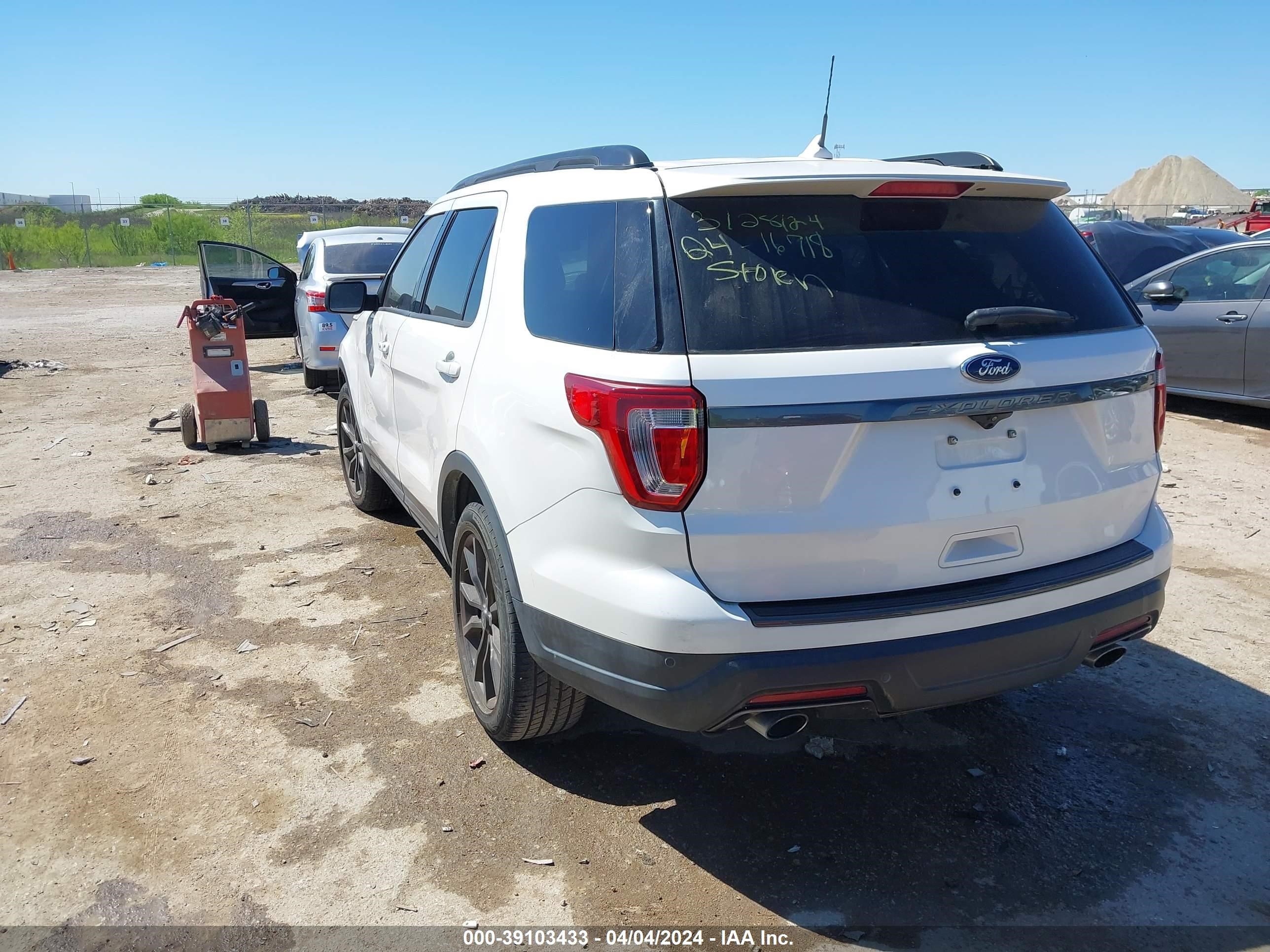 2018 Ford Explorer Xlt vin: 1FM5K7DH1JGC56967