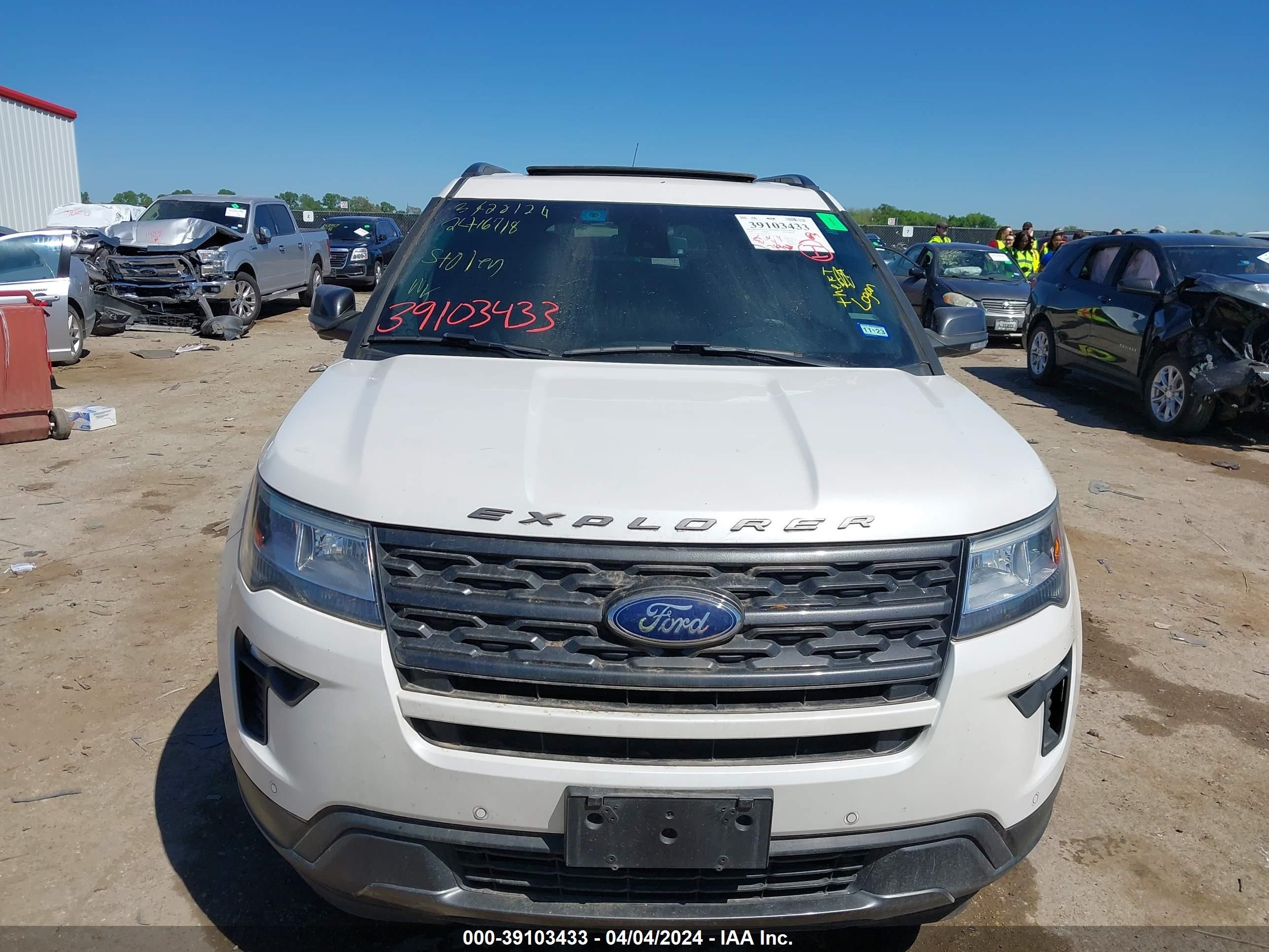 2018 Ford Explorer Xlt vin: 1FM5K7DH1JGC56967