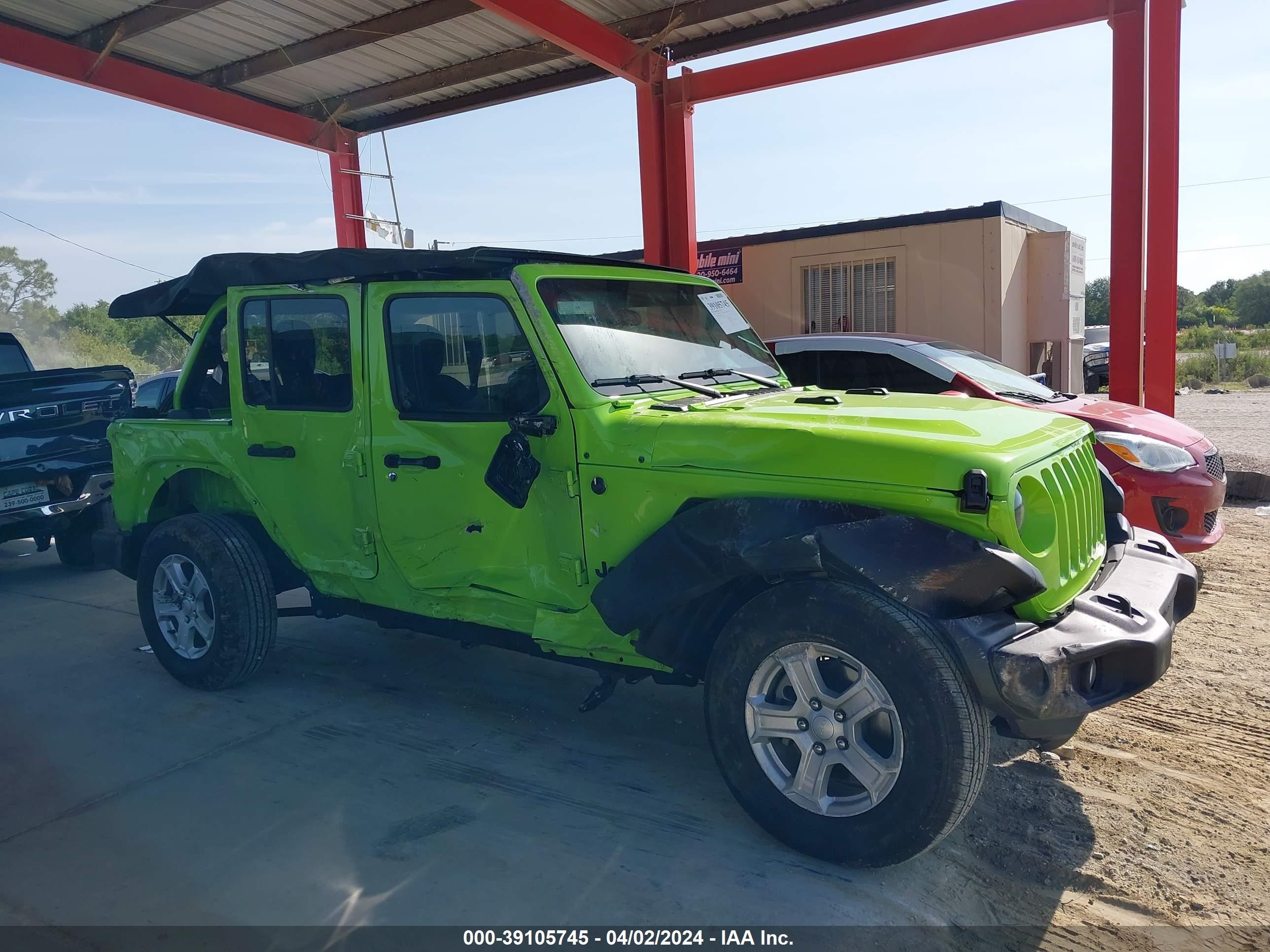 2021 Jeep Wrangler Unlimited Sport S 4X4 vin: 1C4HJXDM7MW794424