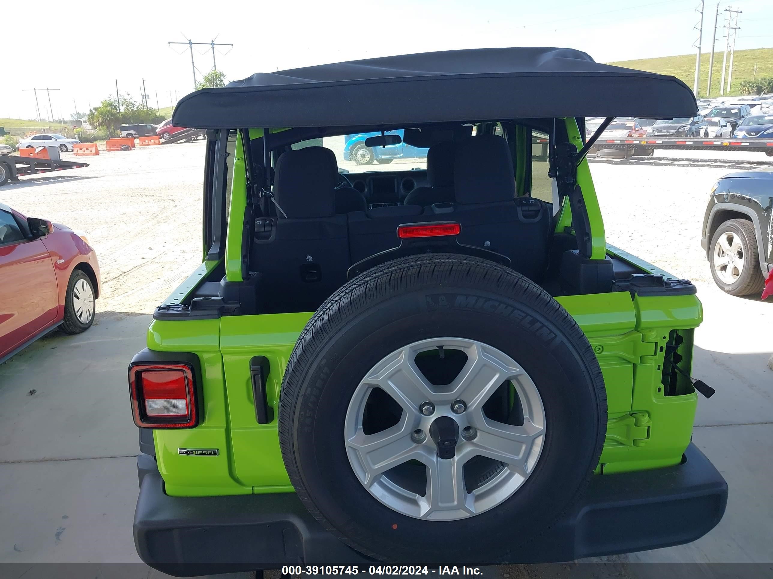 2021 Jeep Wrangler Unlimited Sport S 4X4 vin: 1C4HJXDM7MW794424