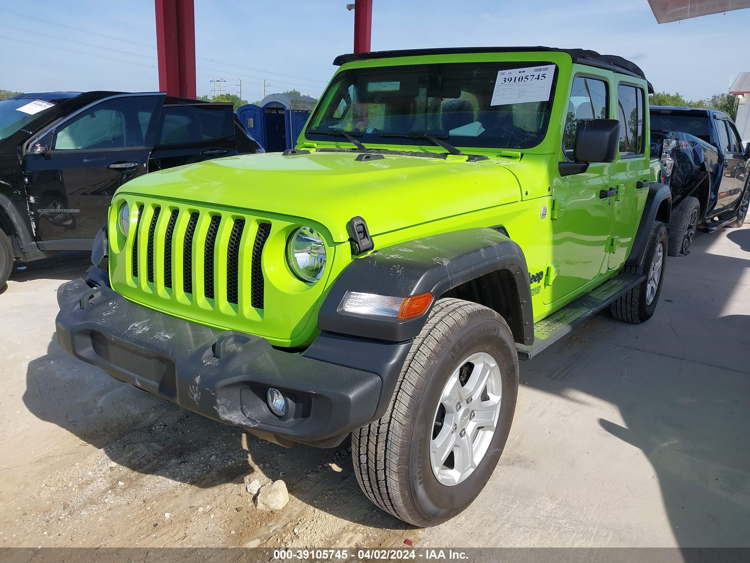 2021 Jeep Wrangler Unlimited Sport S 4X4 vin: 1C4HJXDM7MW794424