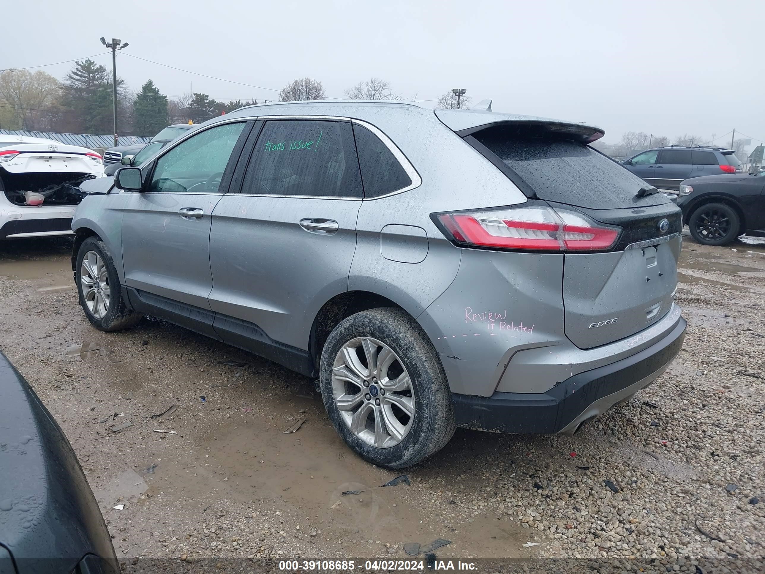 2020 Ford Edge Titanium vin: 2FMPK3K92LBA16009