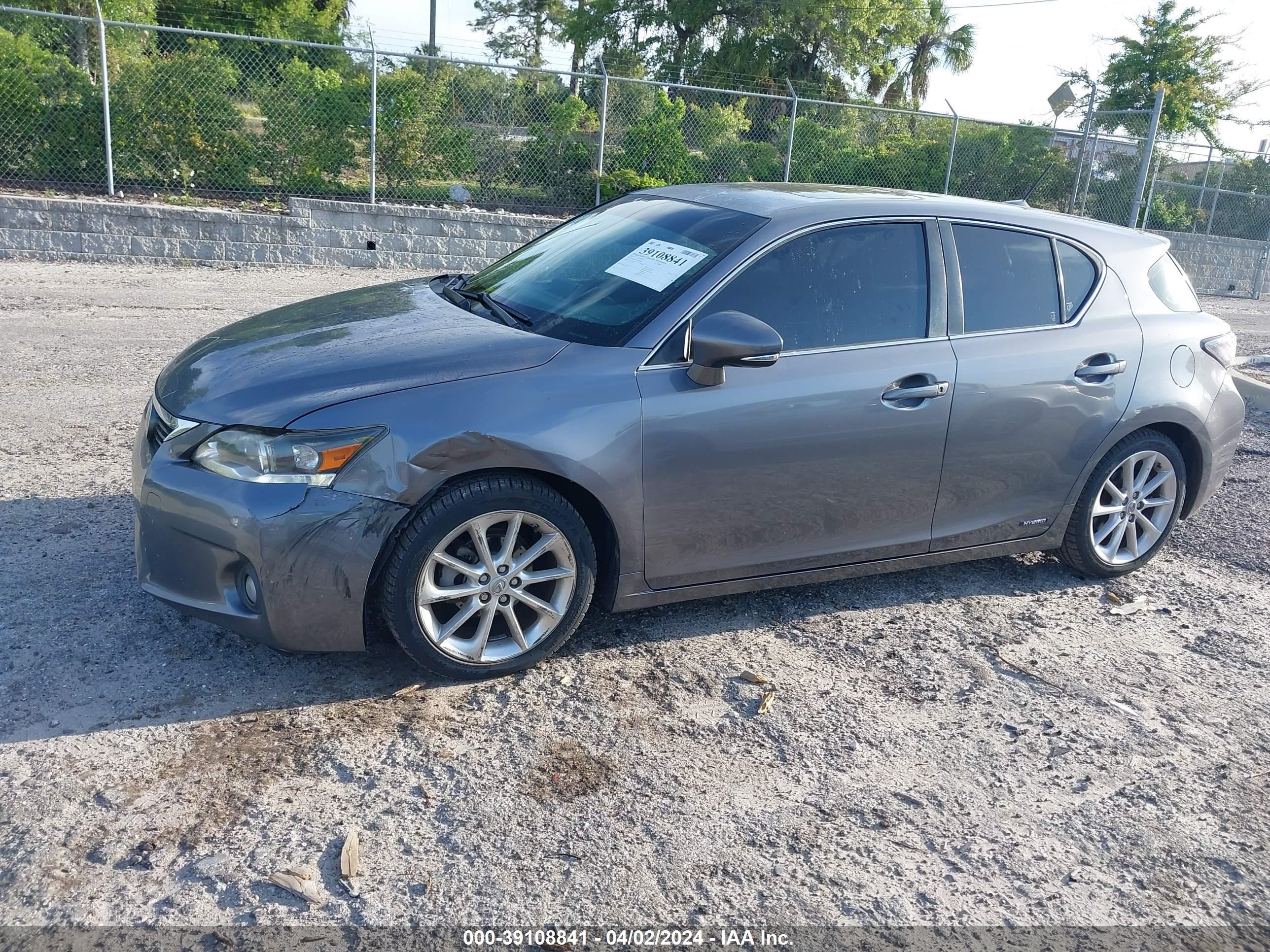 2013 Lexus Ct 200H vin: JTHKD5BH7D2128645