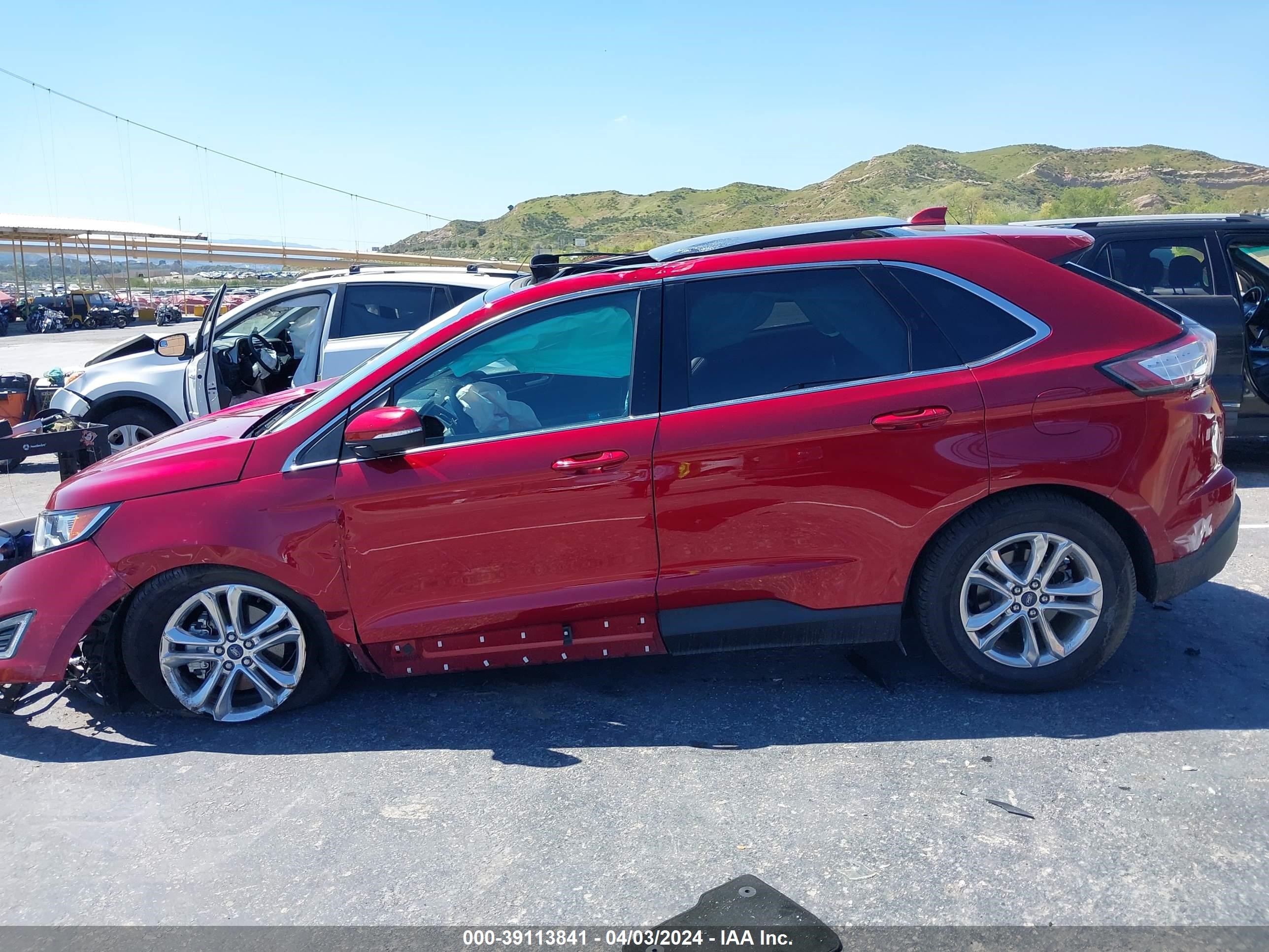 2018 Ford Edge Sel vin: 2FMPK3J87JBB73203