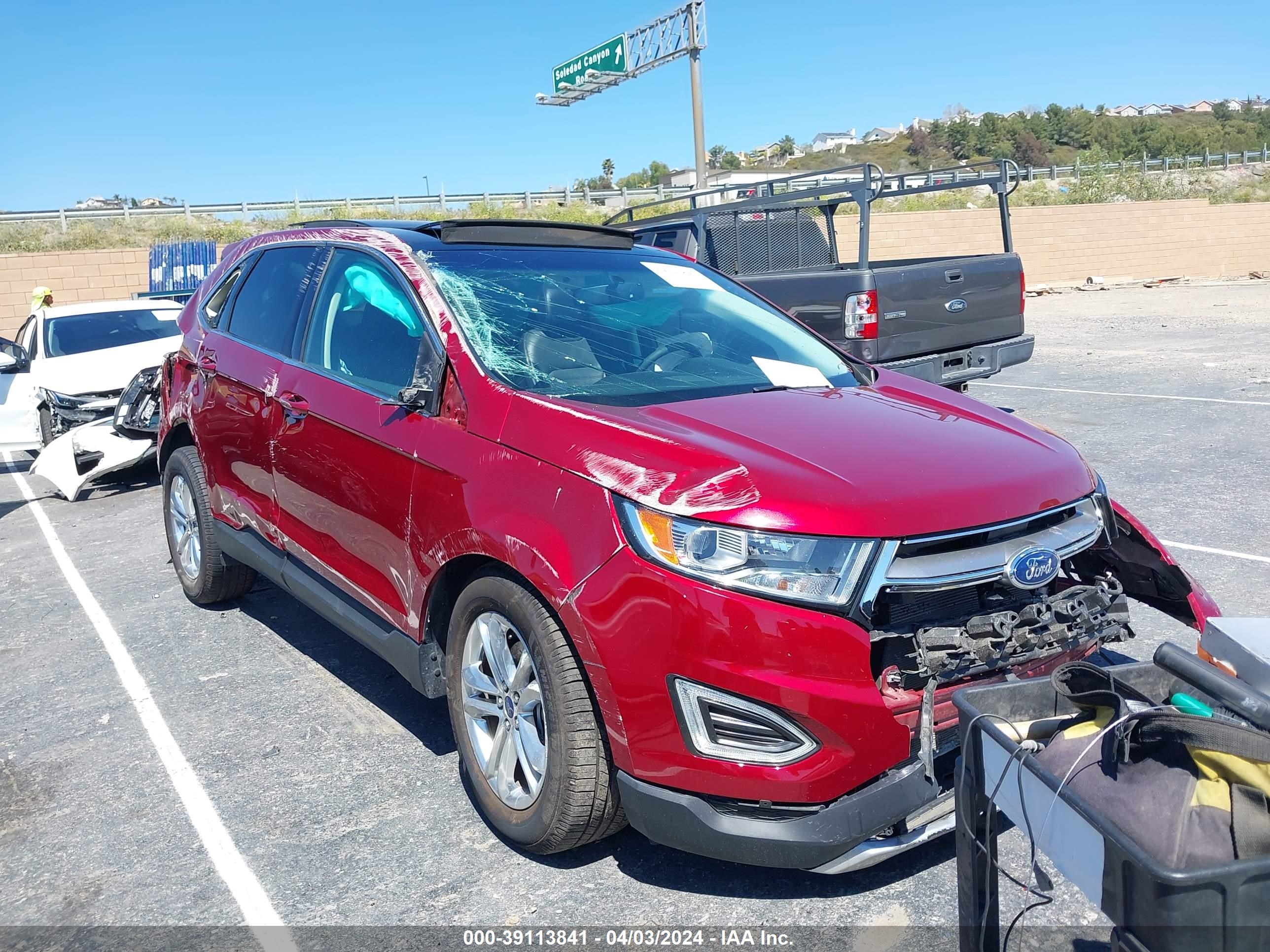 2018 Ford Edge Sel vin: 2FMPK3J87JBB73203