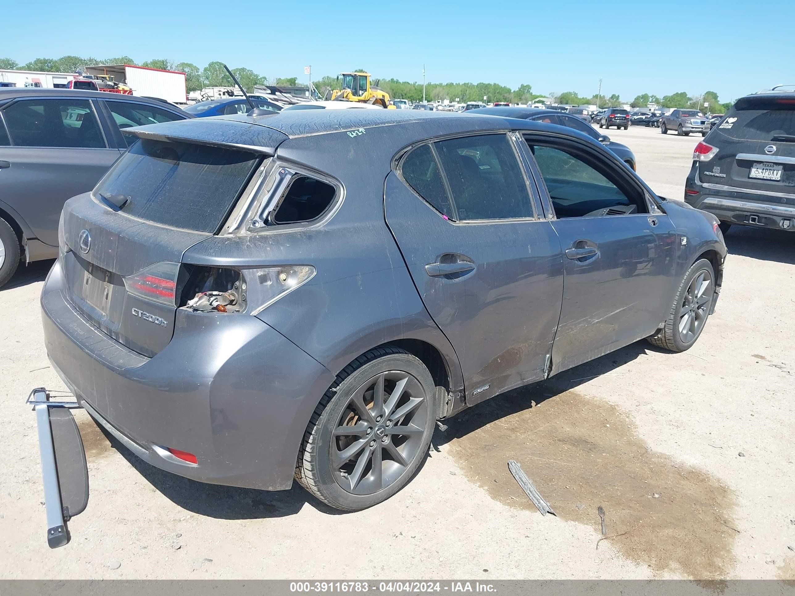 2012 Lexus Ct 200H Premium vin: JTHKD5BH7C2089912