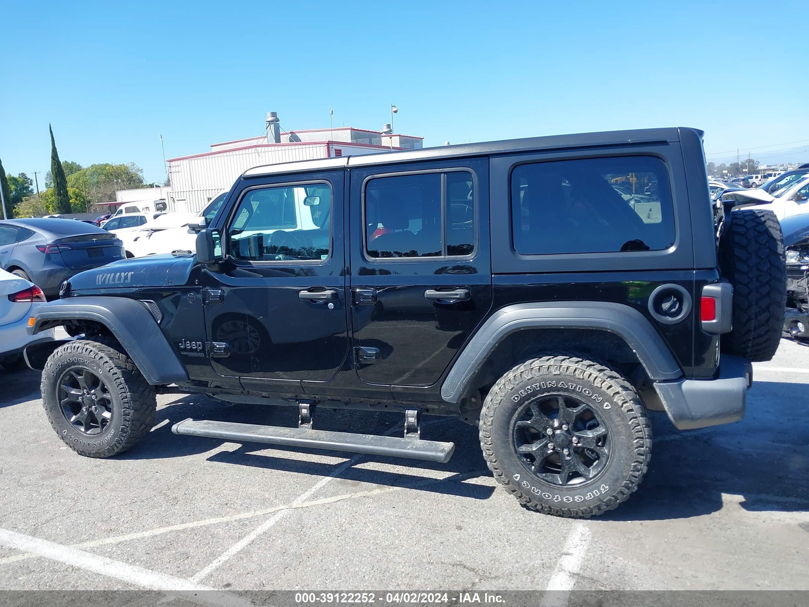 2021 Jeep Wrangler Unlimited Willys 4X4 vin: 1C4HJXDG9MW712719