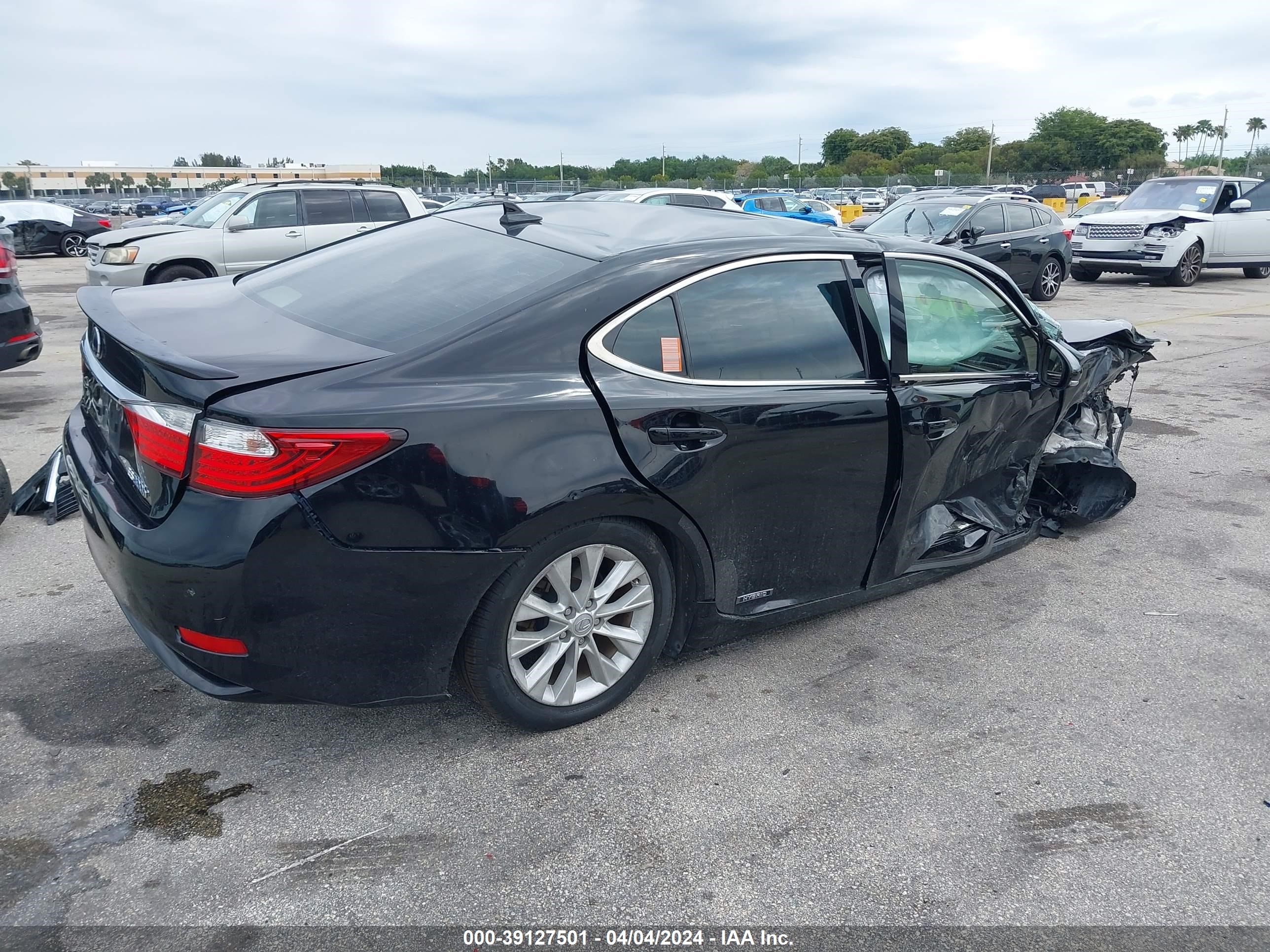 2014 Lexus Es 300H vin: JTHBW1GG0E2060399