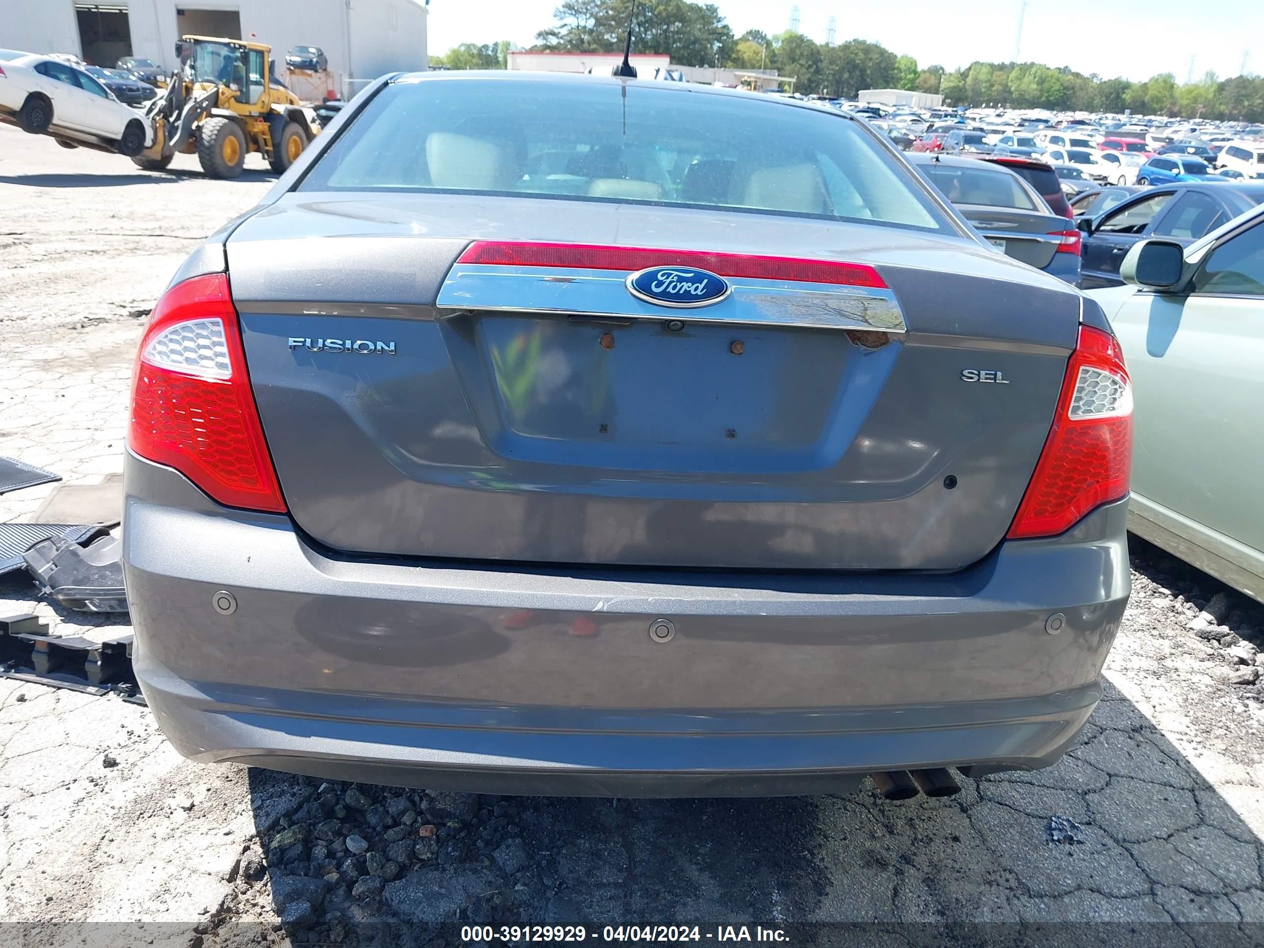 2012 Ford Fusion Sel vin: 3FAHP0JA1CR231568