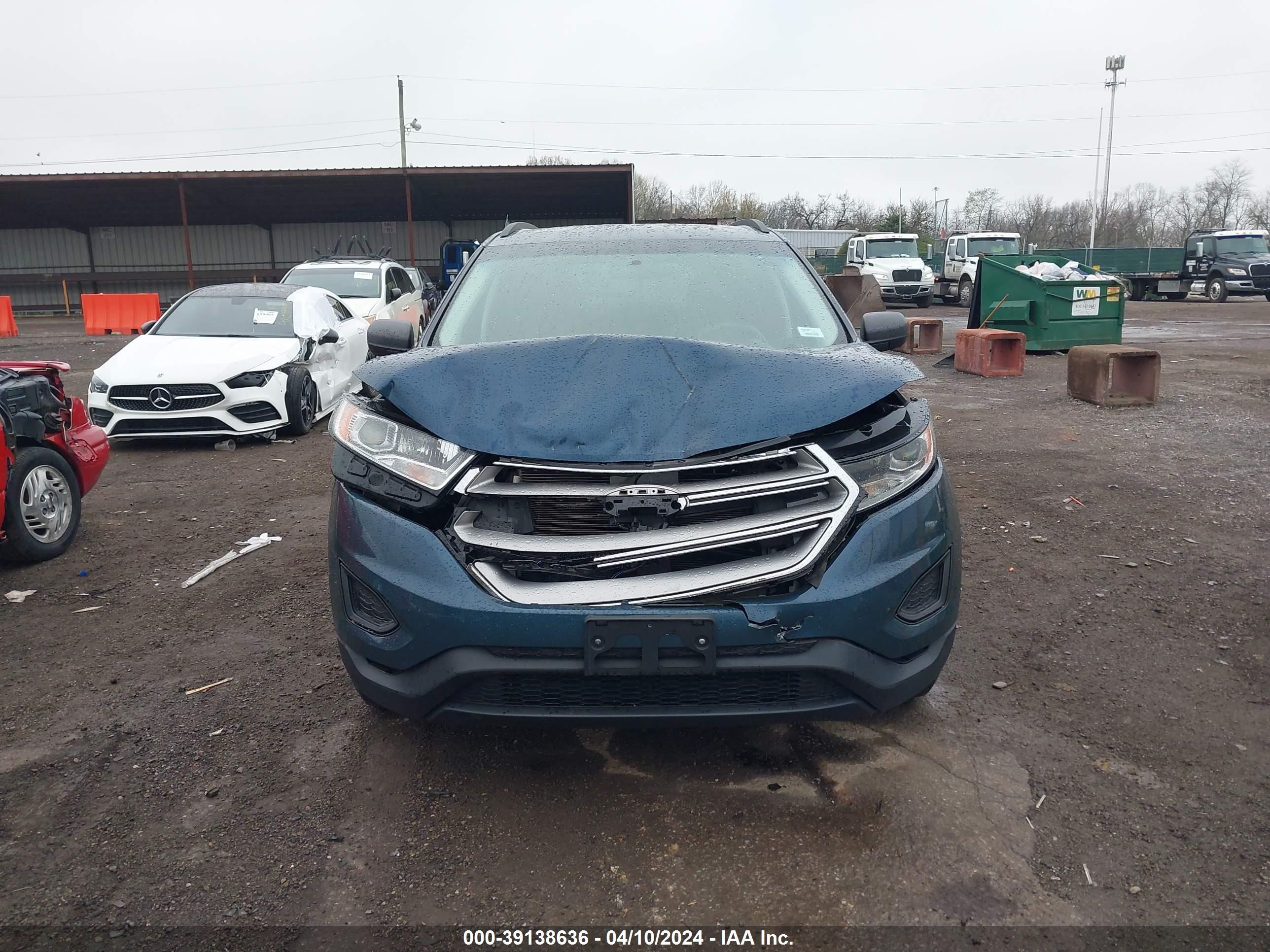 2016 Ford Edge Se vin: 2FMPK3G97GBC39919